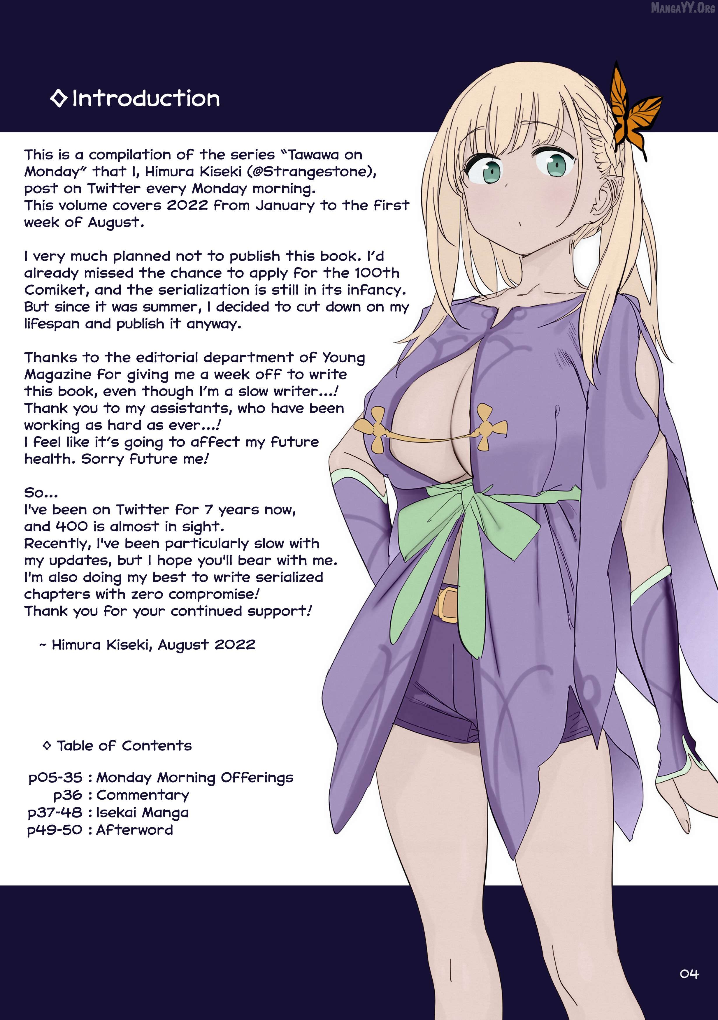 Getsuyoubi No Tawawa (Twitter Webcomic) (Fan Colored) Chapter 42 - page 3