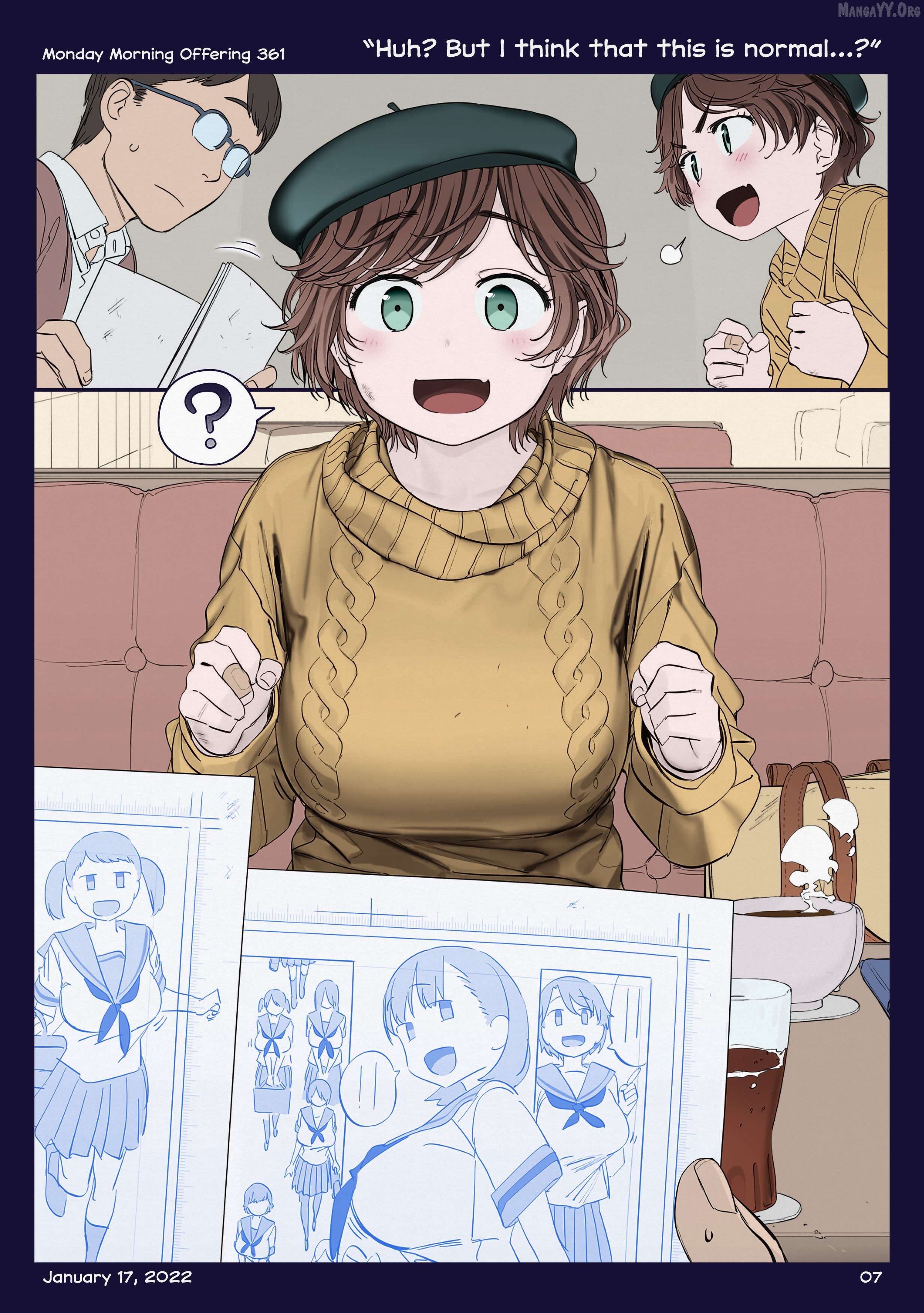 Getsuyoubi No Tawawa (Twitter Webcomic) (Fan Colored) Chapter 42 - page 6