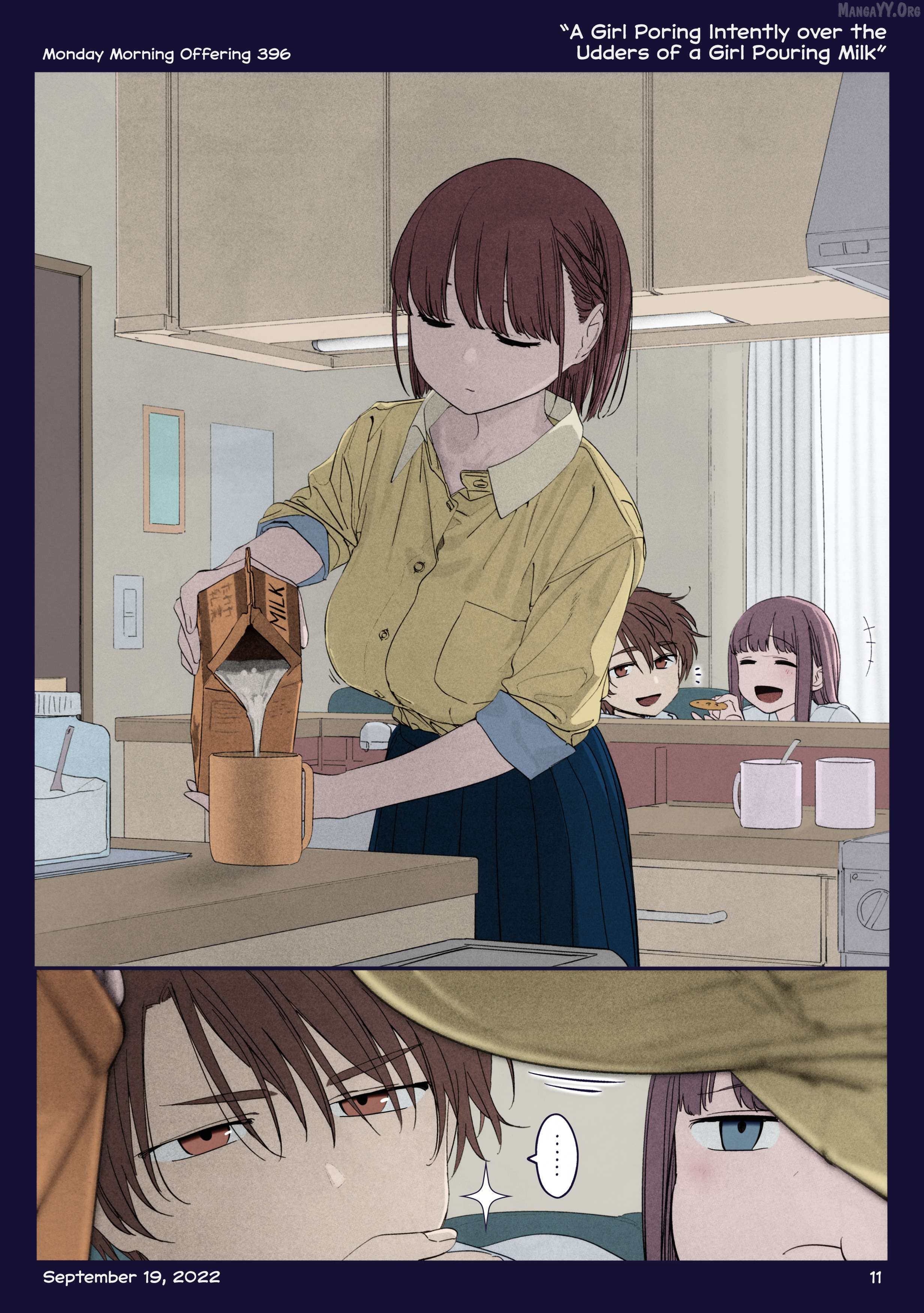 Getsuyoubi No Tawawa (Twitter Webcomic) (Fan Colored) Chapter 44 - page 10