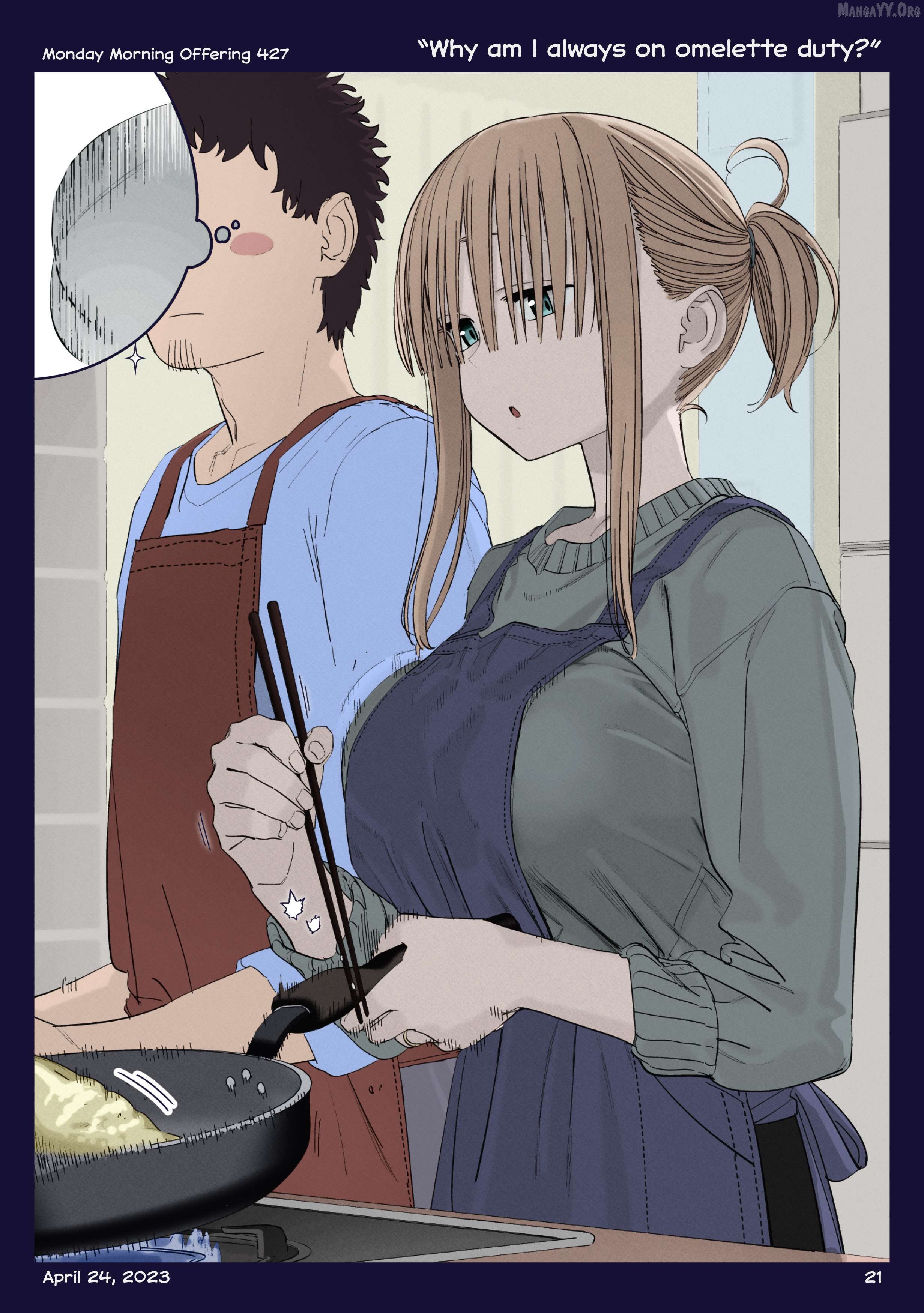 Getsuyoubi No Tawawa (Twitter Webcomic) (Fan Colored) Chapter 46 - page 20
