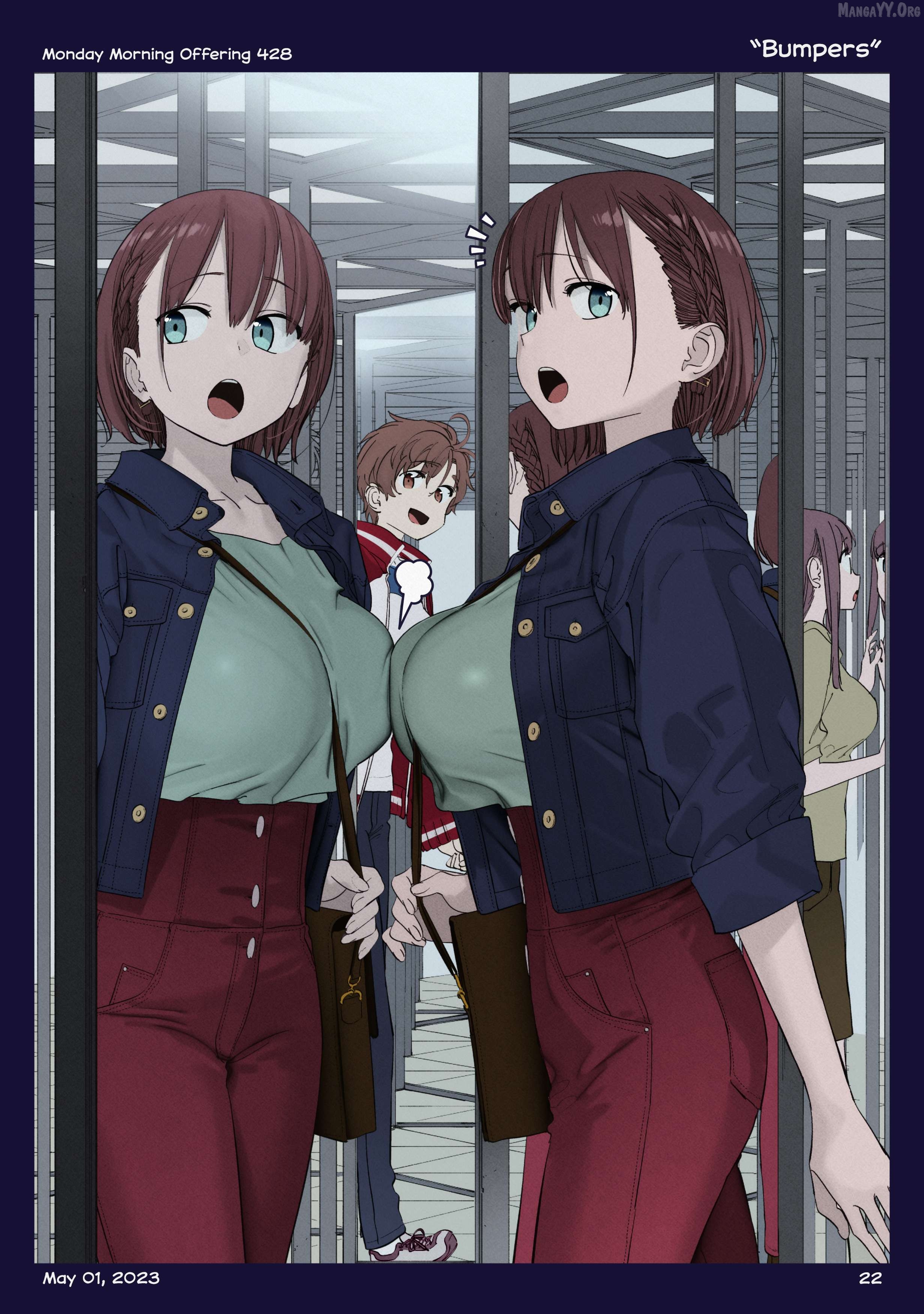 Getsuyoubi No Tawawa (Twitter Webcomic) (Fan Colored) Chapter 46 - page 21