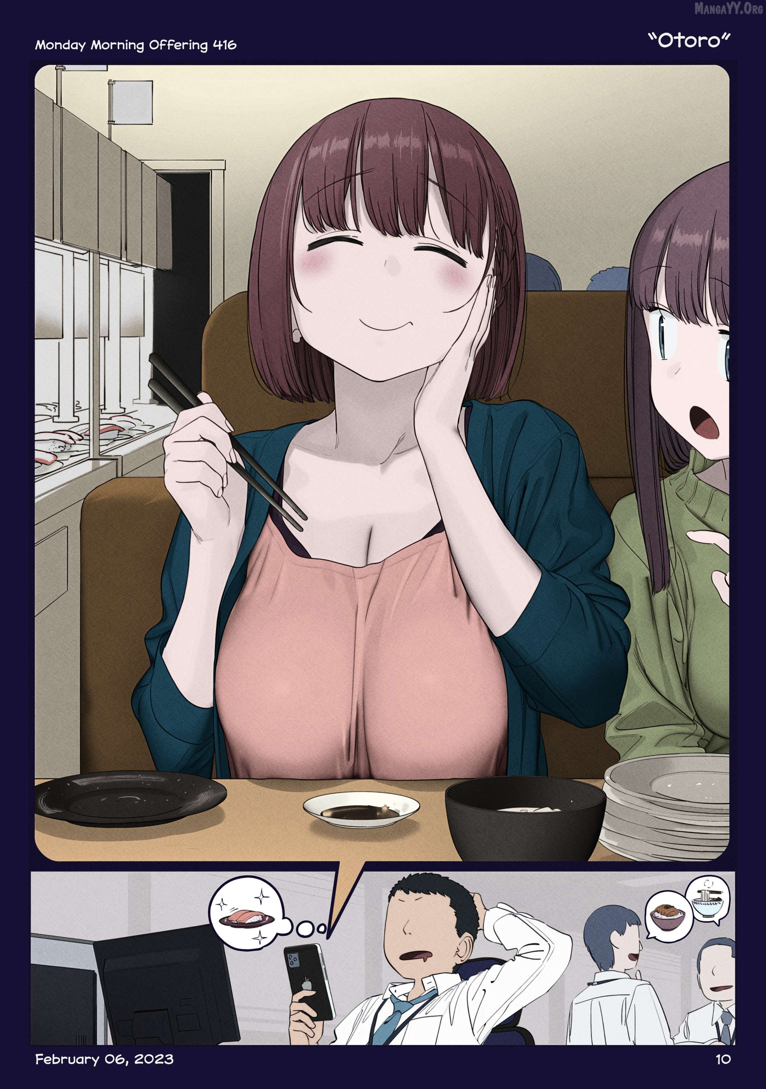 Getsuyoubi No Tawawa (Twitter Webcomic) (Fan Colored) Chapter 46 - page 9