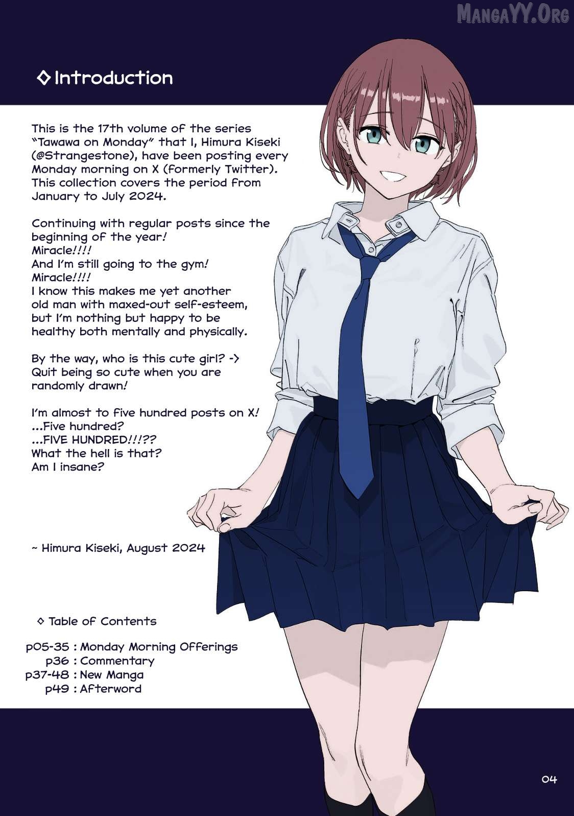Getsuyoubi No Tawawa (Twitter Webcomic) (Fan Colored) Chapter 50 - page 3