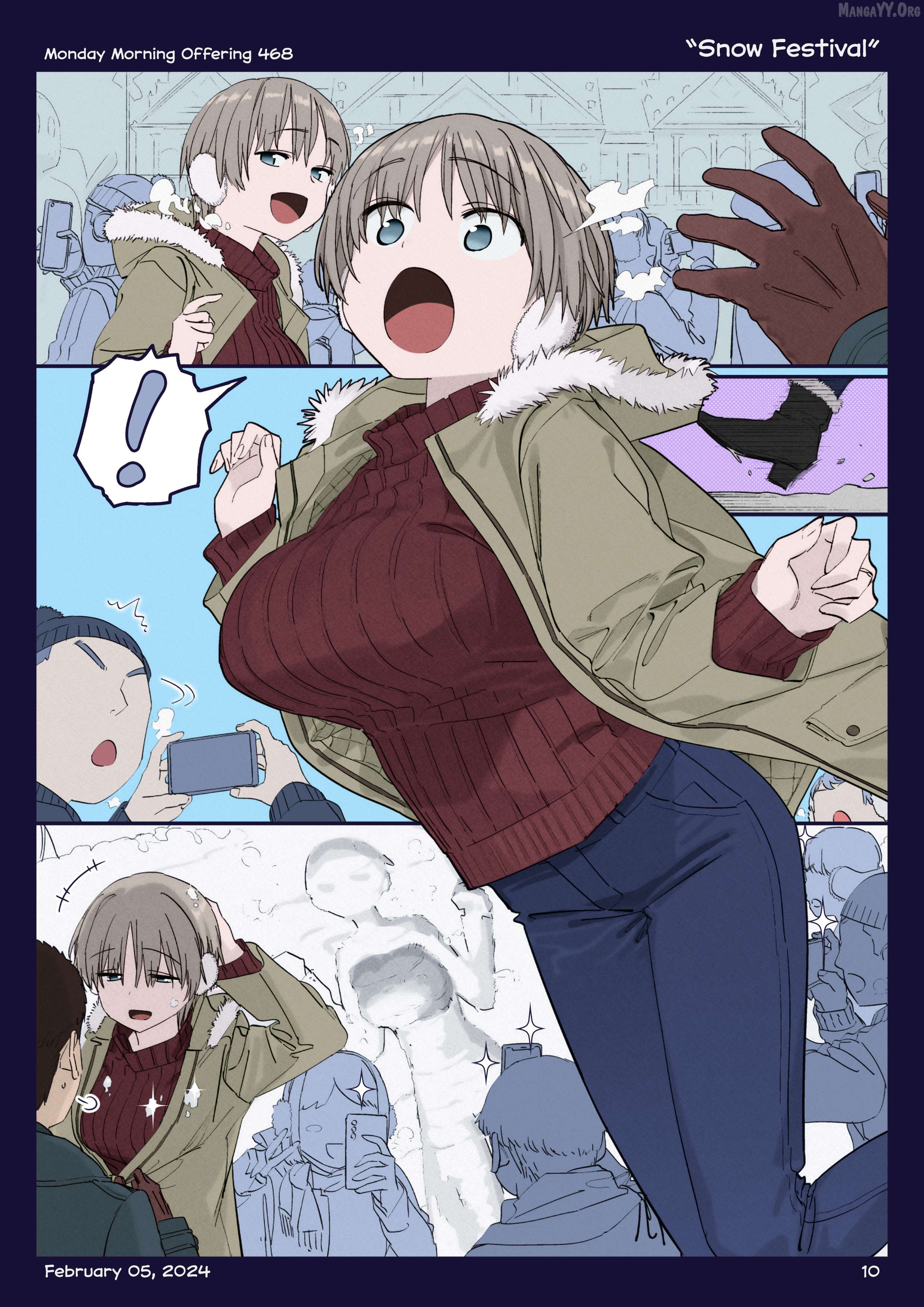 Getsuyoubi No Tawawa (Twitter Webcomic) (Fan Colored) Chapter 50 - page 9