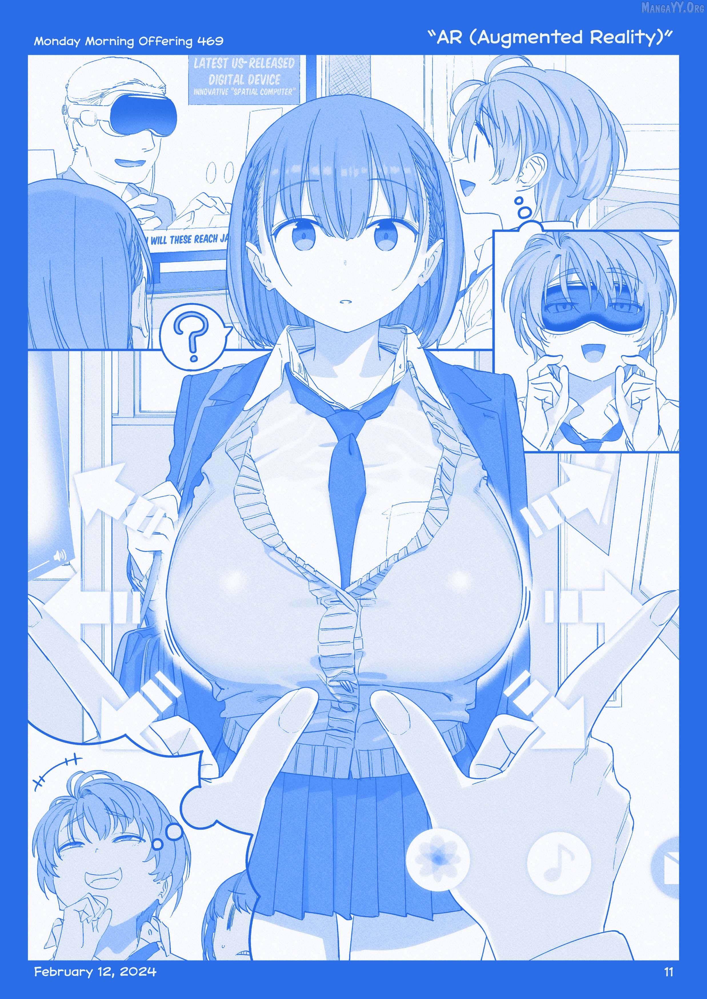 Getsuyoubi No Tawawa (Twitter Webcomic) (Fan Colored) Chapter 52 - page 10
