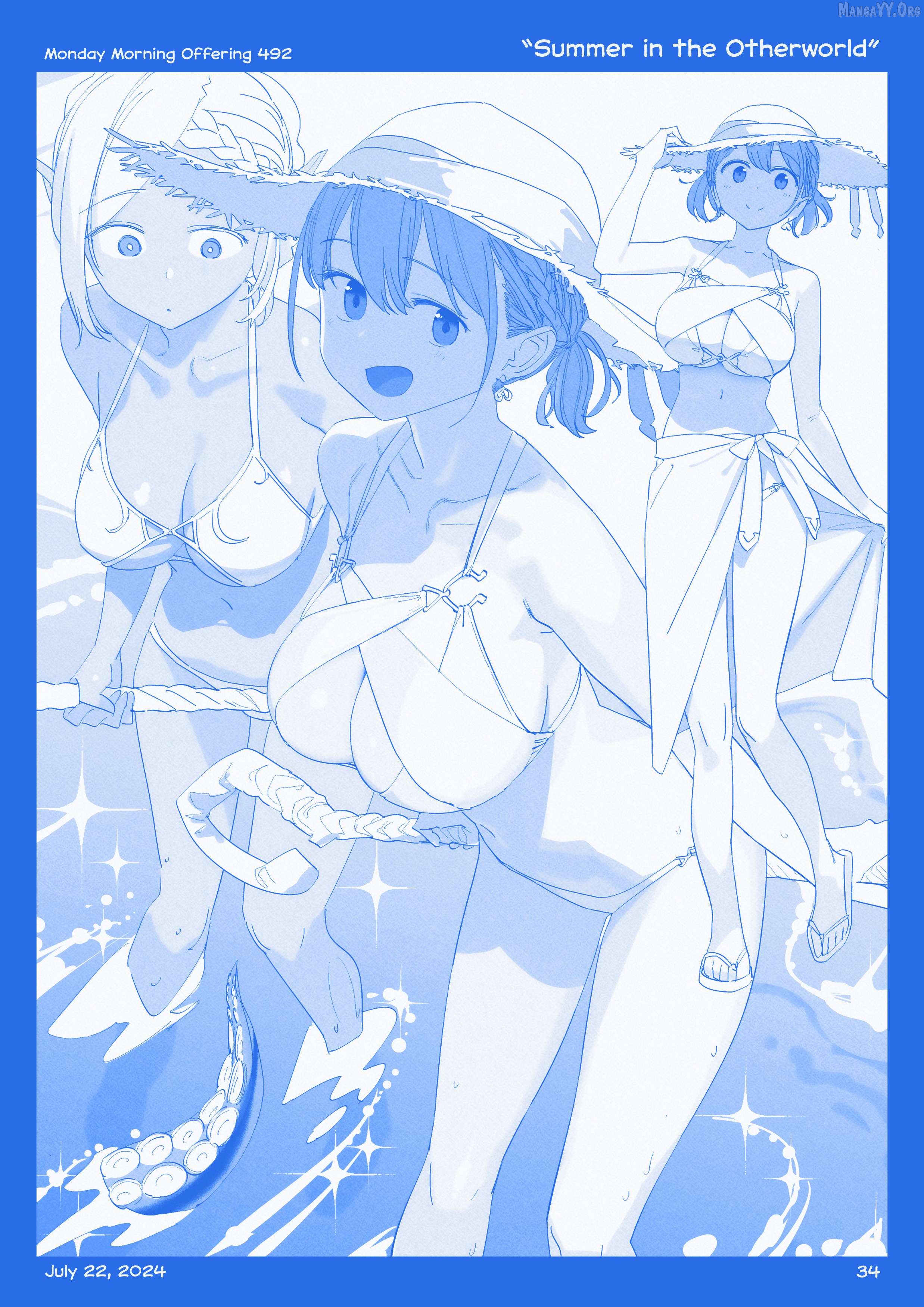 Getsuyoubi No Tawawa (Twitter Webcomic) (Fan Colored) Chapter 52 - page 33