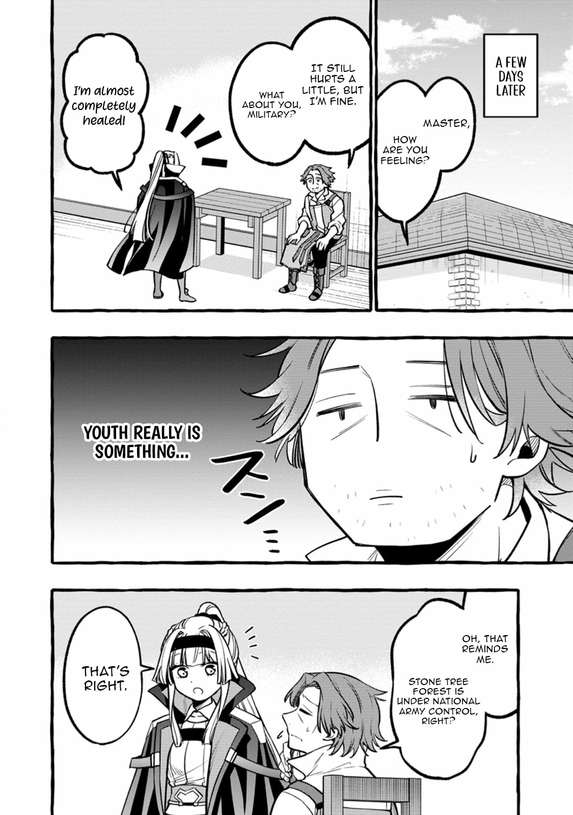 Tsuiho Sareta Ossan Tanya shi, Naze ka Densetsu no Daimeiko ni naru Chapter 10.3 - page 5