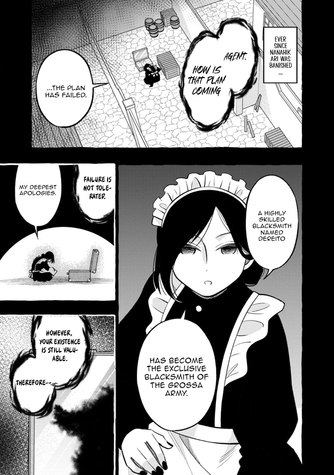 Tsuiho Sareta Ossan Tanya shi, Naze ka Densetsu no Daimeiko ni naru Chapter 11.1 - page 2