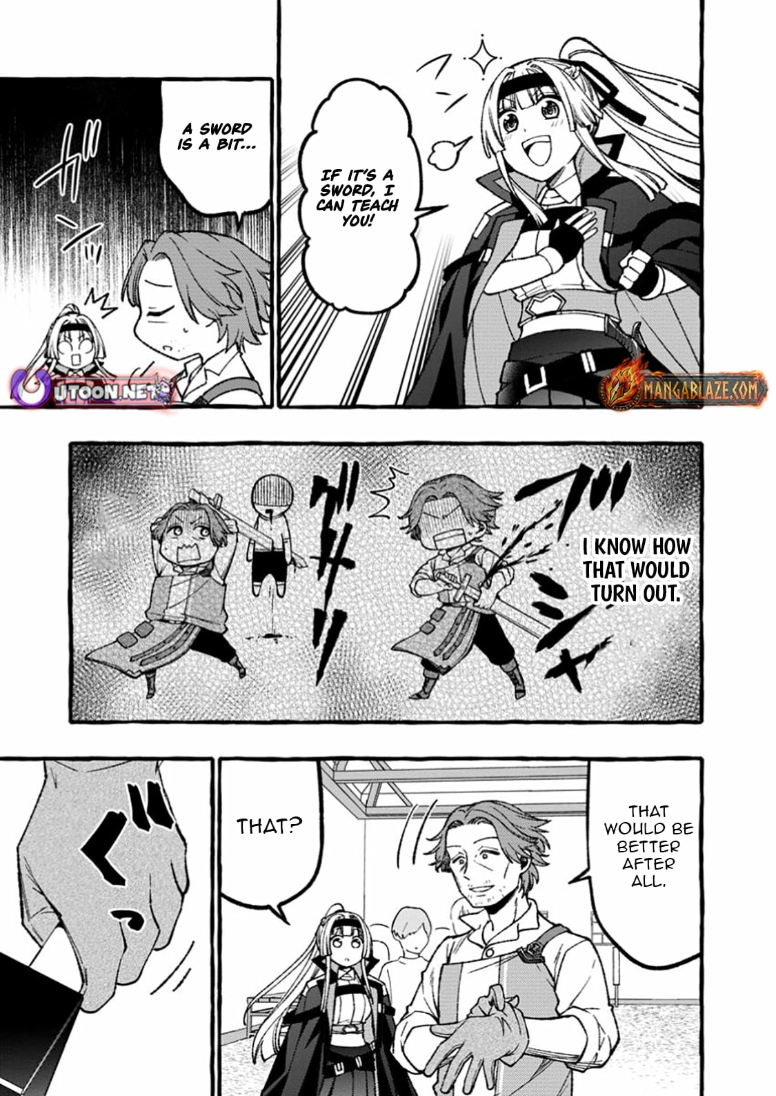 Tsuiho Sareta Ossan Tanya shi, Naze ka Densetsu no Daimeiko ni naru Chapter 8.2 - page 2
