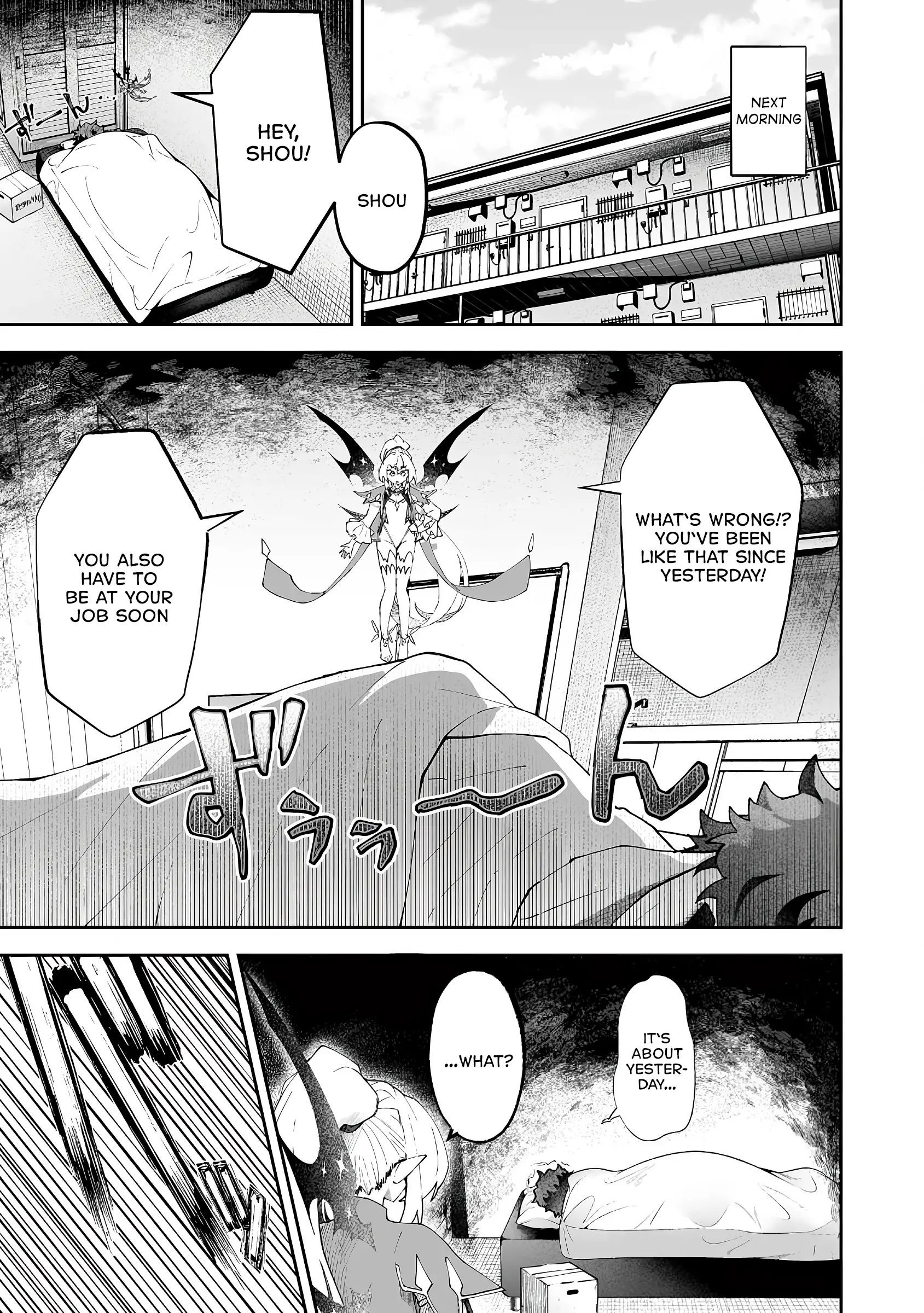Makutsu no Ou ~Yomei Ikkagetsu no Doutei, Mahou Shoujo Harem o Kizuite Ou e Kunrinsu~ Chapter 14.2 - page 1
