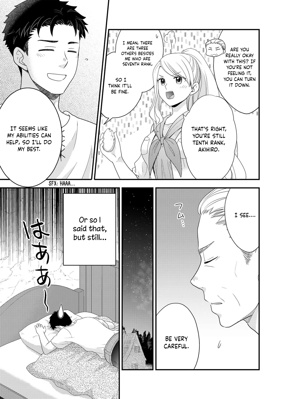 Isekai ni Kita Mitai Dakedo Dousureba Yoi no Darou: Shachiku SE no My Pace Boukenki Chapter 6 - page 12
