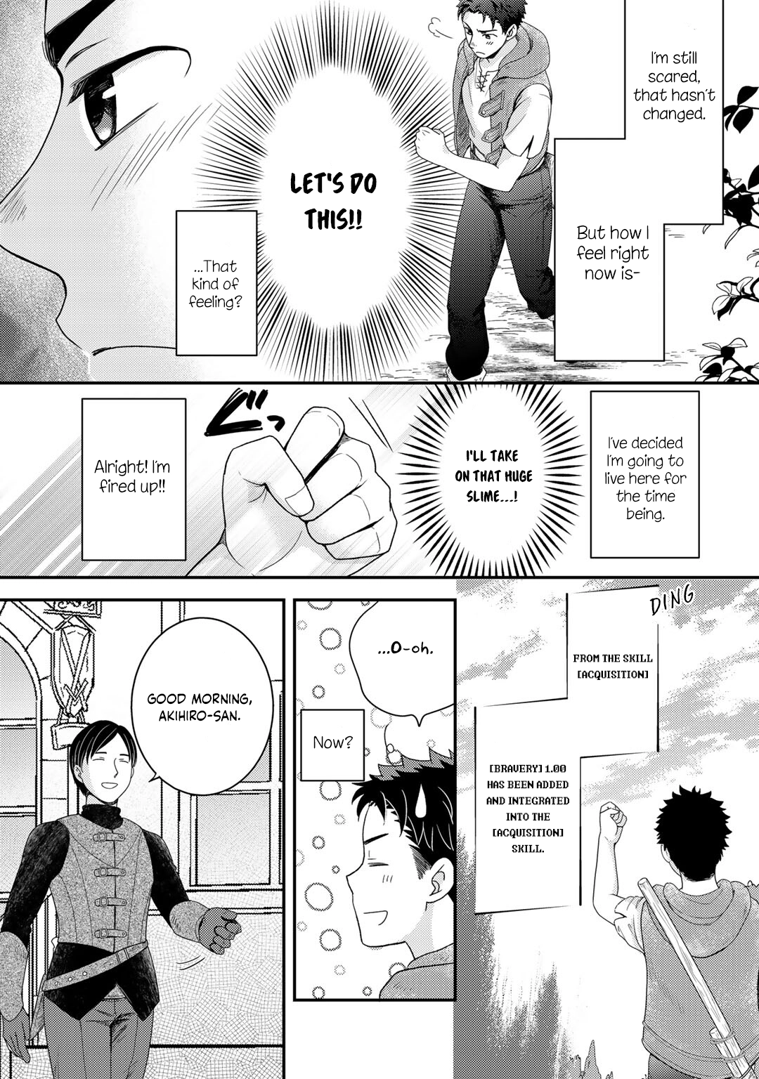 Isekai ni Kita Mitai Dakedo Dousureba Yoi no Darou: Shachiku SE no My Pace Boukenki Chapter 6 - page 24