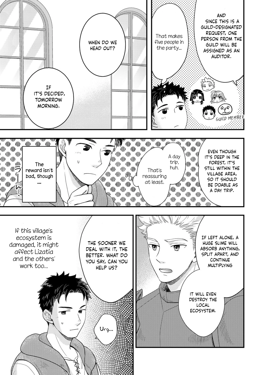 Isekai ni Kita Mitai Dakedo Dousureba Yoi no Darou: Shachiku SE no My Pace Boukenki Chapter 6 - page 8