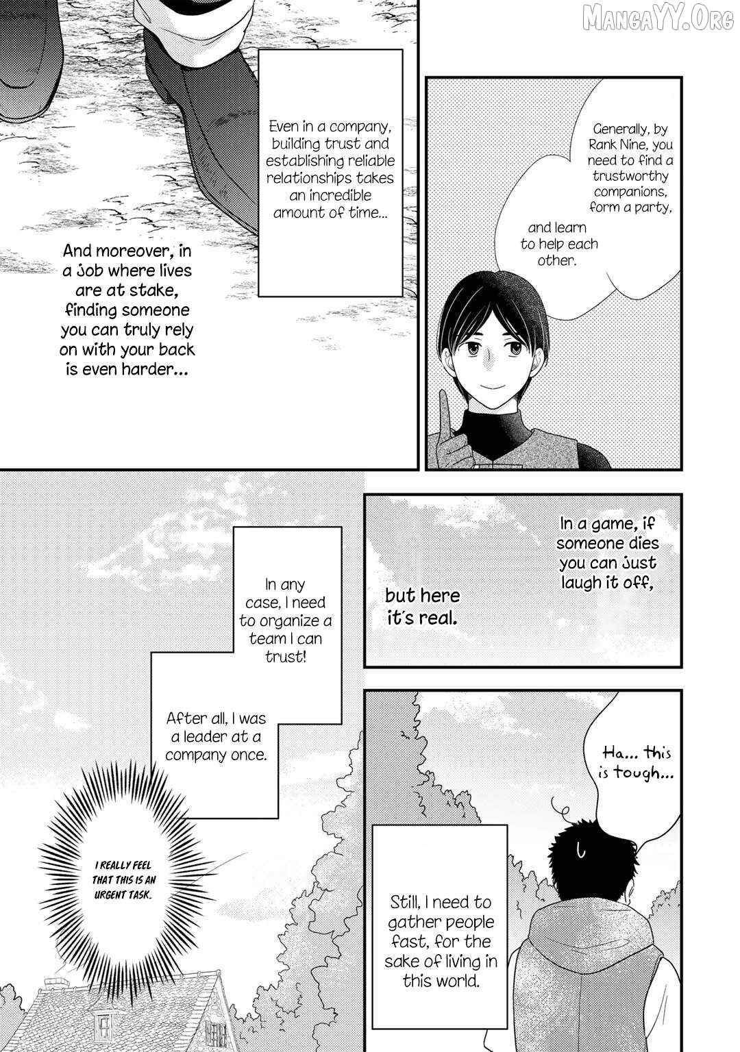 Isekai ni Kita Mitai Dakedo Dousureba Yoi no Darou: Shachiku SE no My Pace Boukenki Chapter 9 - page 22