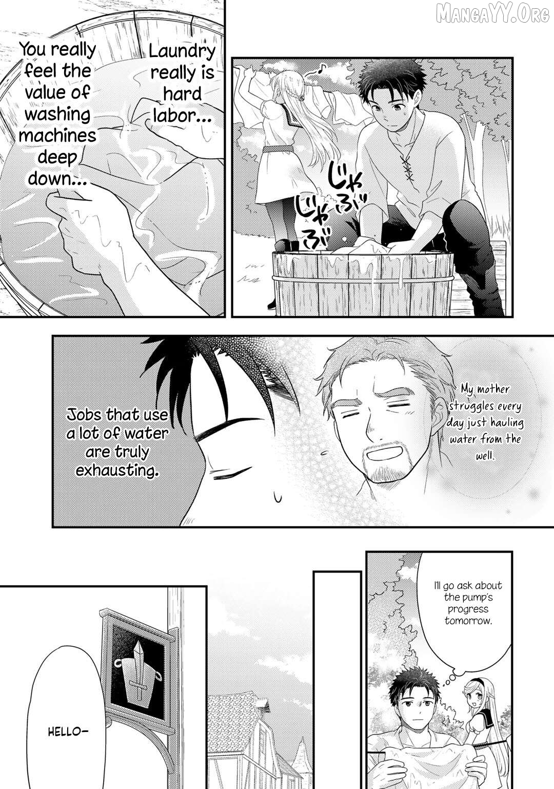 Isekai ni Kita Mitai Dakedo Dousureba Yoi no Darou: Shachiku SE no My Pace Boukenki Chapter 14 - page 6
