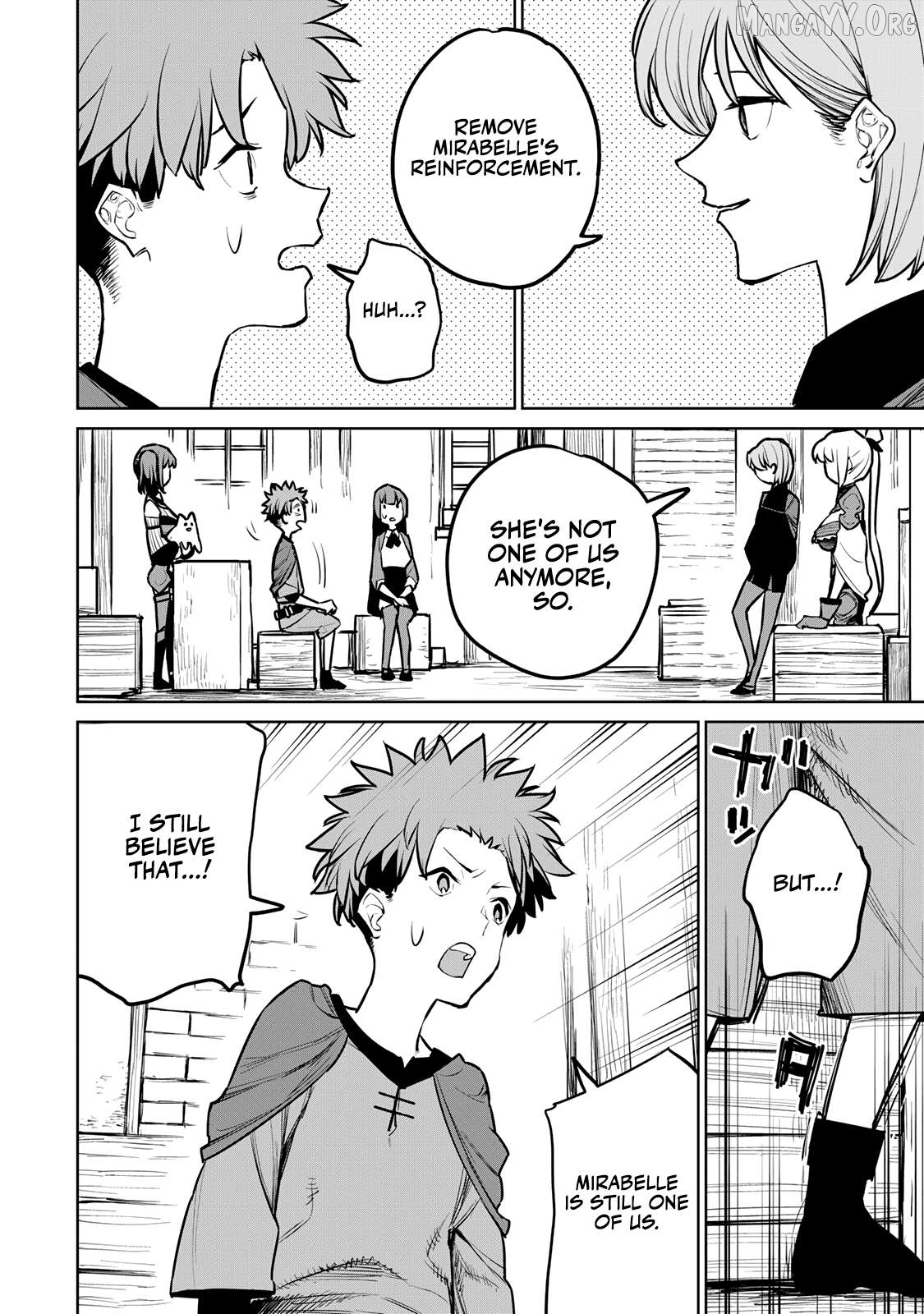 Tsuihou sareta cheat fuyo majutsushi wa ki mama na second life wo ouka suru. ~ora wa buki dake janaku, arayuru mono ni "kyouka point" wo fuyo dekiru shi, ore no ishi de itsudemo kouka wo kaijo dekiru kedo, nokotta hitotachi daijoubu?~ Chapter 24 - page 8