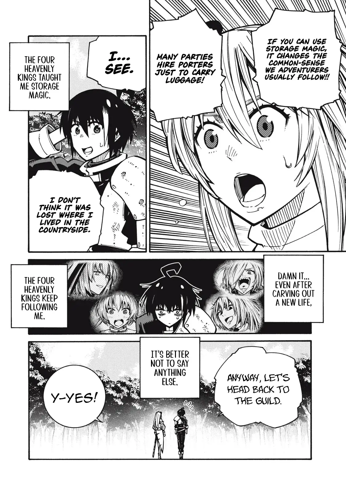 "Munou wa Iranai" to Iwareta kara Zetsuen shite Yatta: Saikyou no Shitennou ni Sodaterareta Ore wa, Boukensha to Nari Musou suru Chapter 4 - page 7