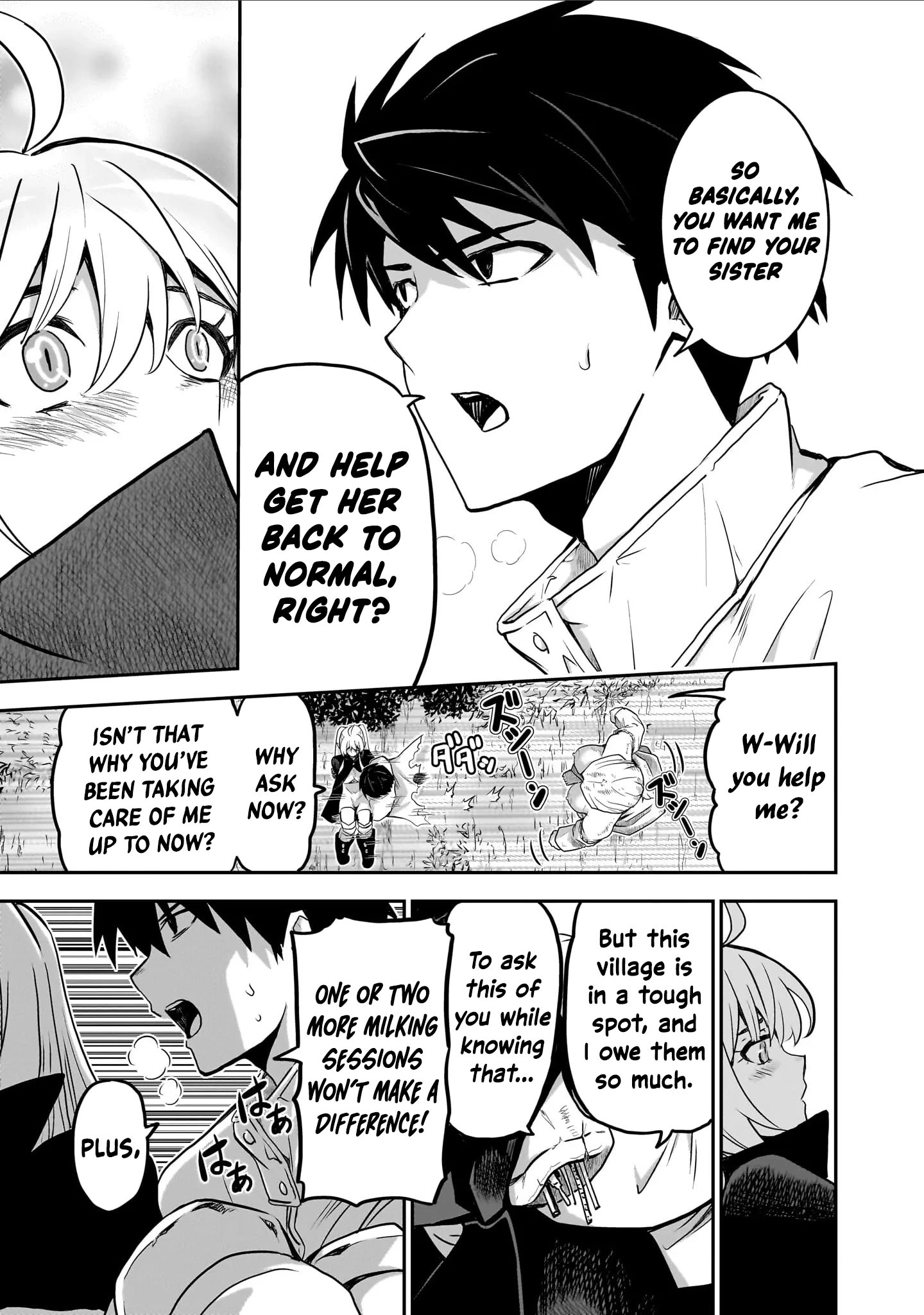 Milk-shibori Hunter no Isekai Sakunyuuki ~Nouka no Saenai Otoko ga Arayuru Shuzoku no Chiku-B o Moteasobi-toriko ni Suru~ Chapter 4 - page 22