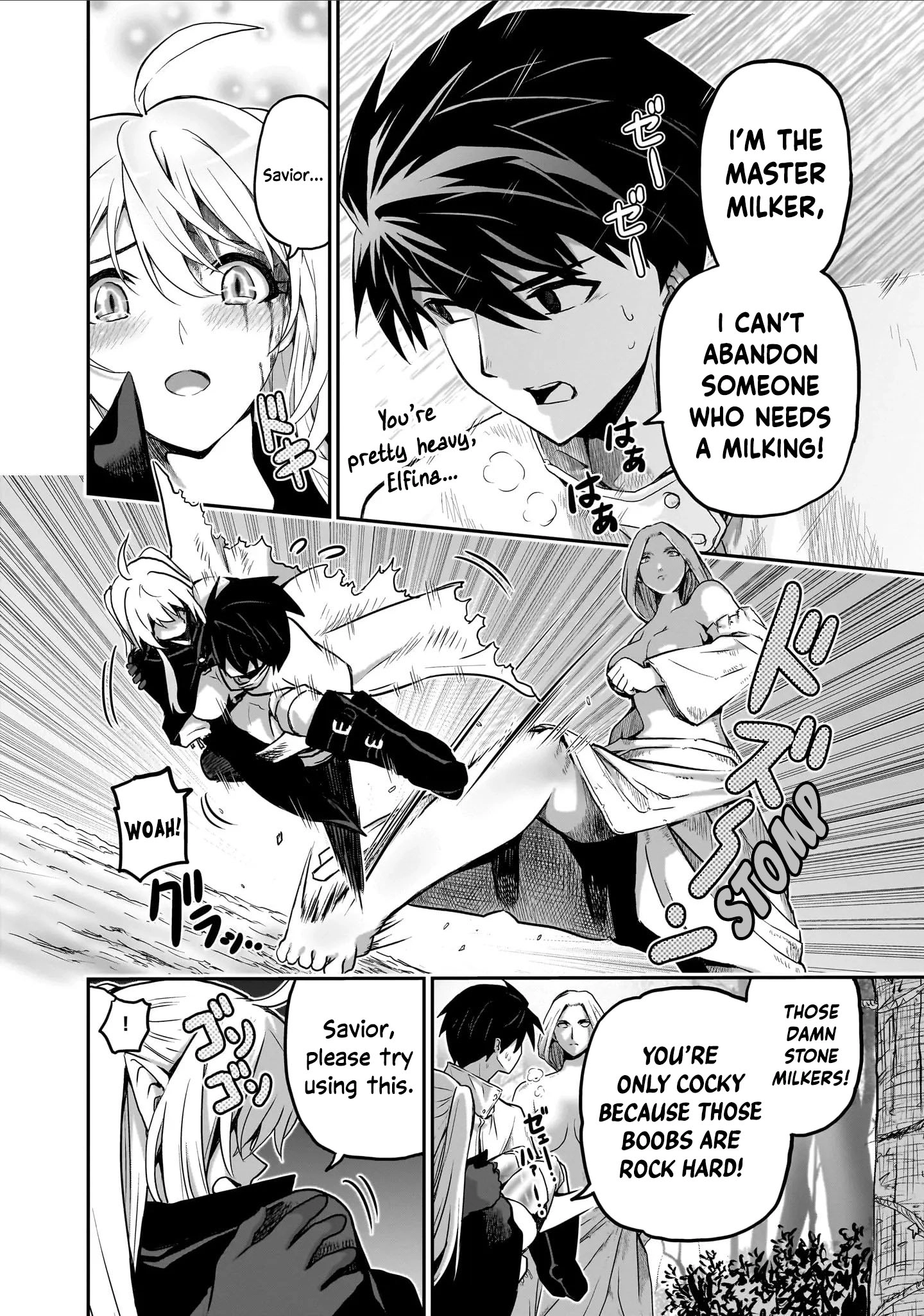 Milk-shibori Hunter no Isekai Sakunyuuki ~Nouka no Saenai Otoko ga Arayuru Shuzoku no Chiku-B o Moteasobi-toriko ni Suru~ Chapter 4 - page 23