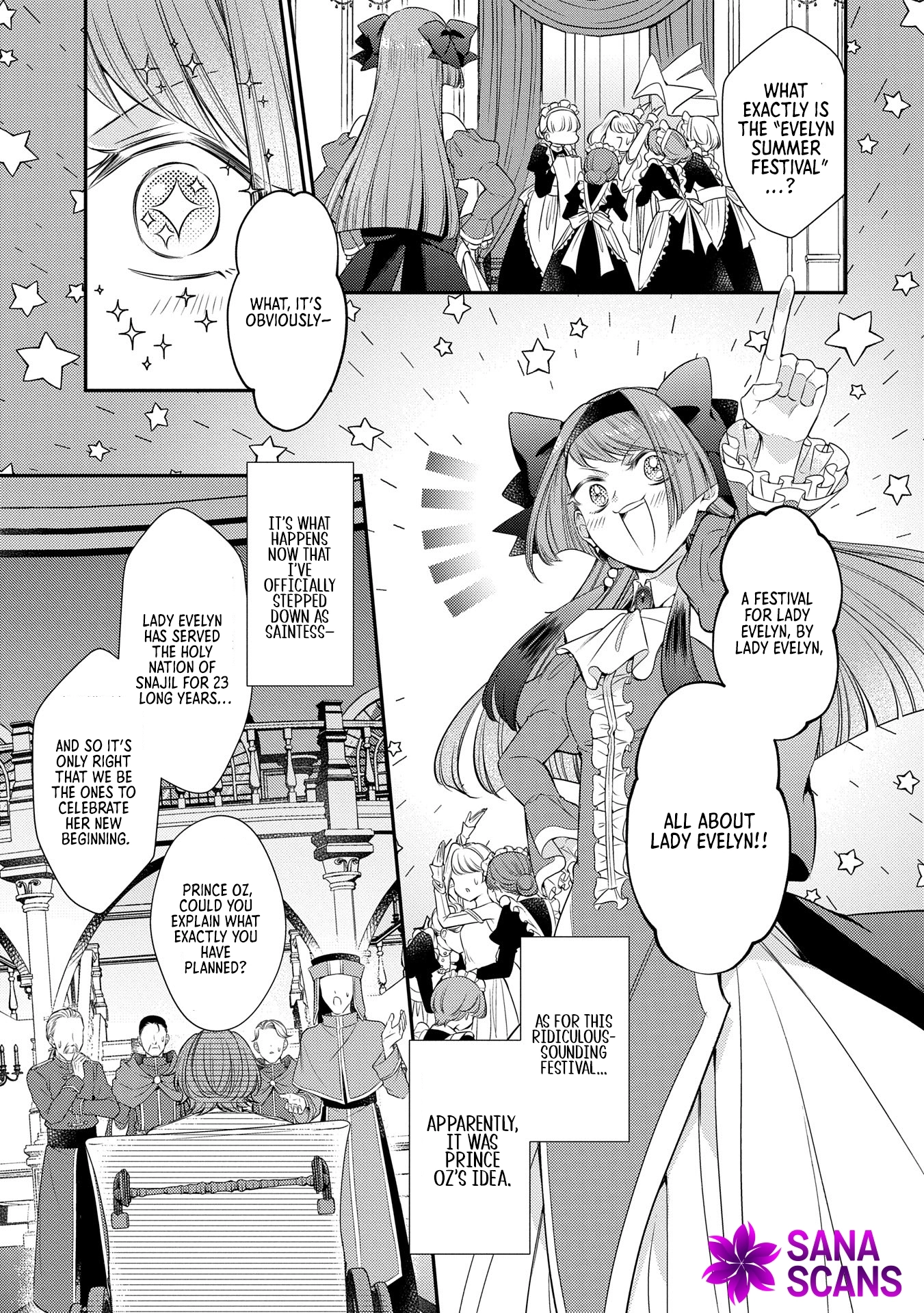 Even Exiled, She's Still the Beloved Saint! St. Evelyn's Weird and Wonderful Friends [Official] Chapter 9 - page 3