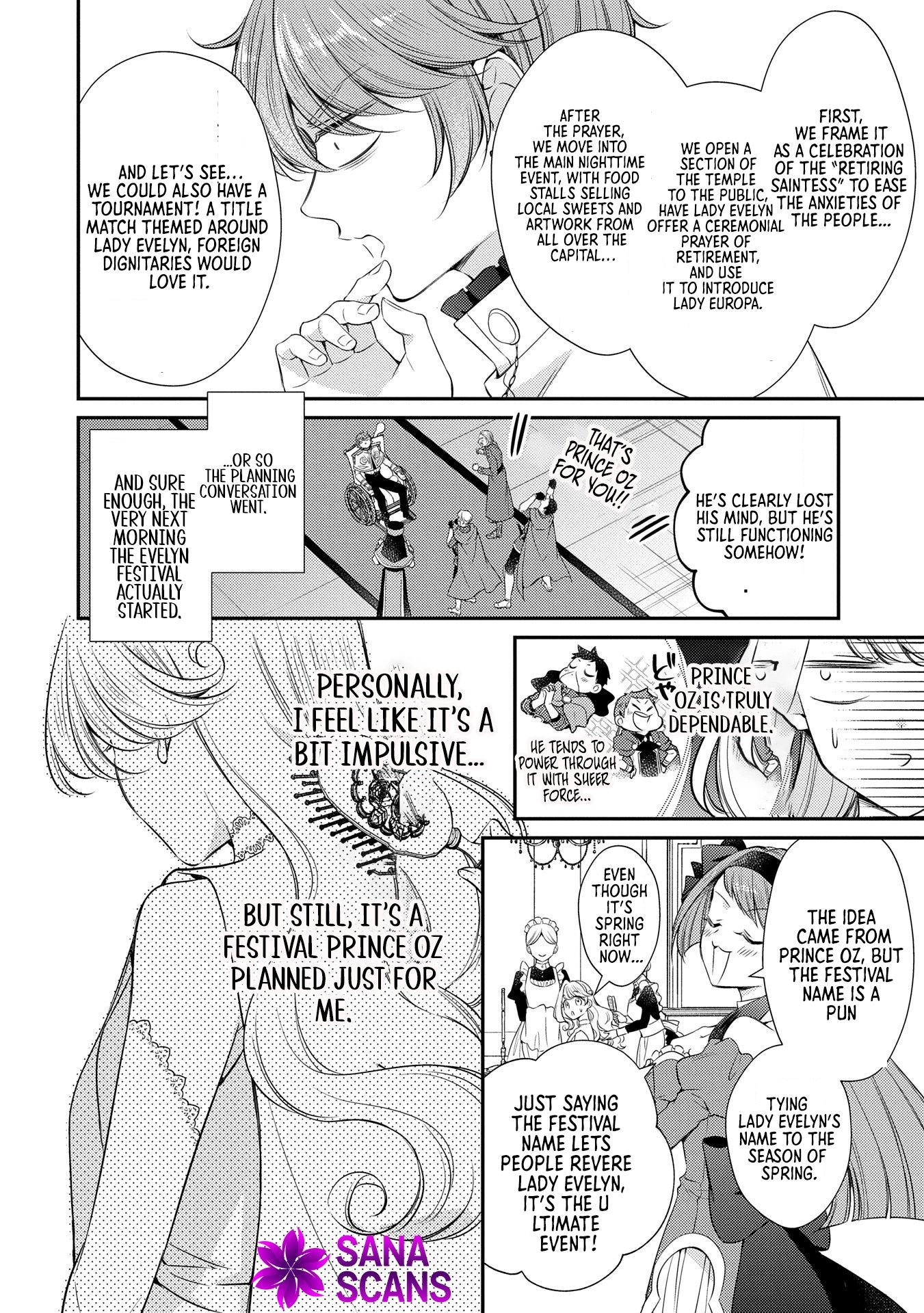 Even Exiled, She's Still the Beloved Saint! St. Evelyn's Weird and Wonderful Friends [Official] Chapter 9 - page 4
