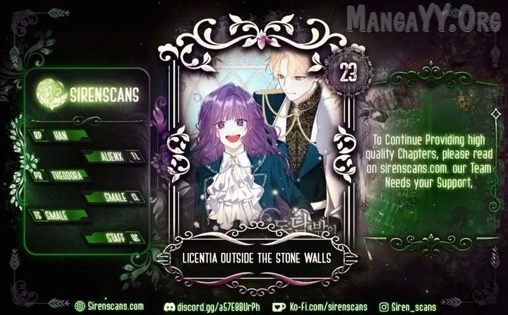 Licentia Outside the Stone Wall Chapter 23 - page 1