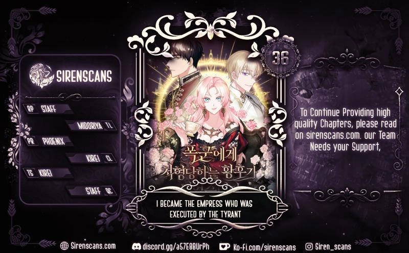 I Became the Empress Doomed to Die at the Hands of the Tyrant Chapter 36 - page 1