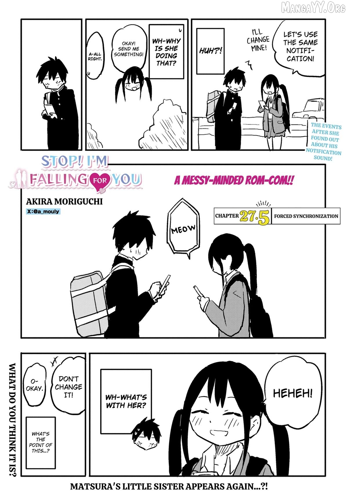 Yamero Suki ni Natteshimau Chapter 27.5 - page 1