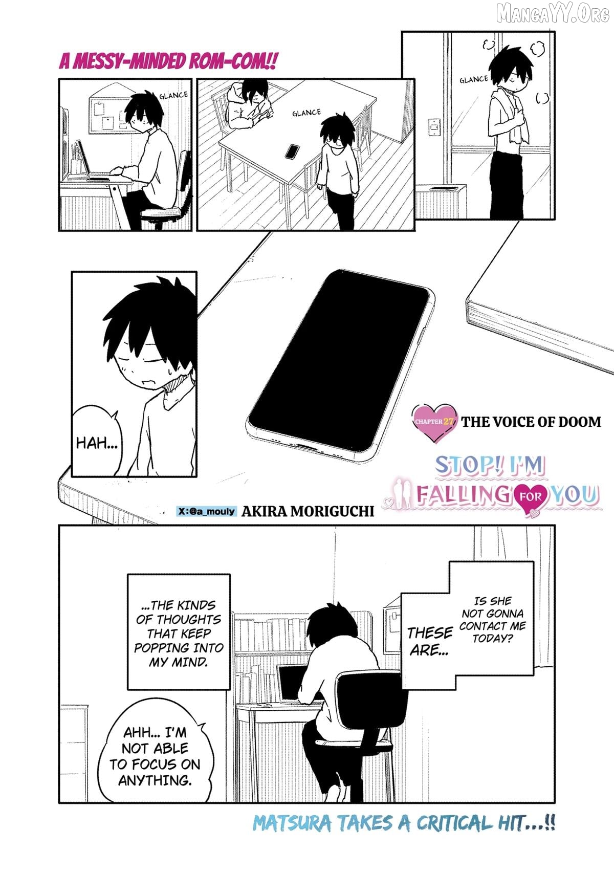 Yamero Suki ni Natteshimau Chapter 27 - page 1