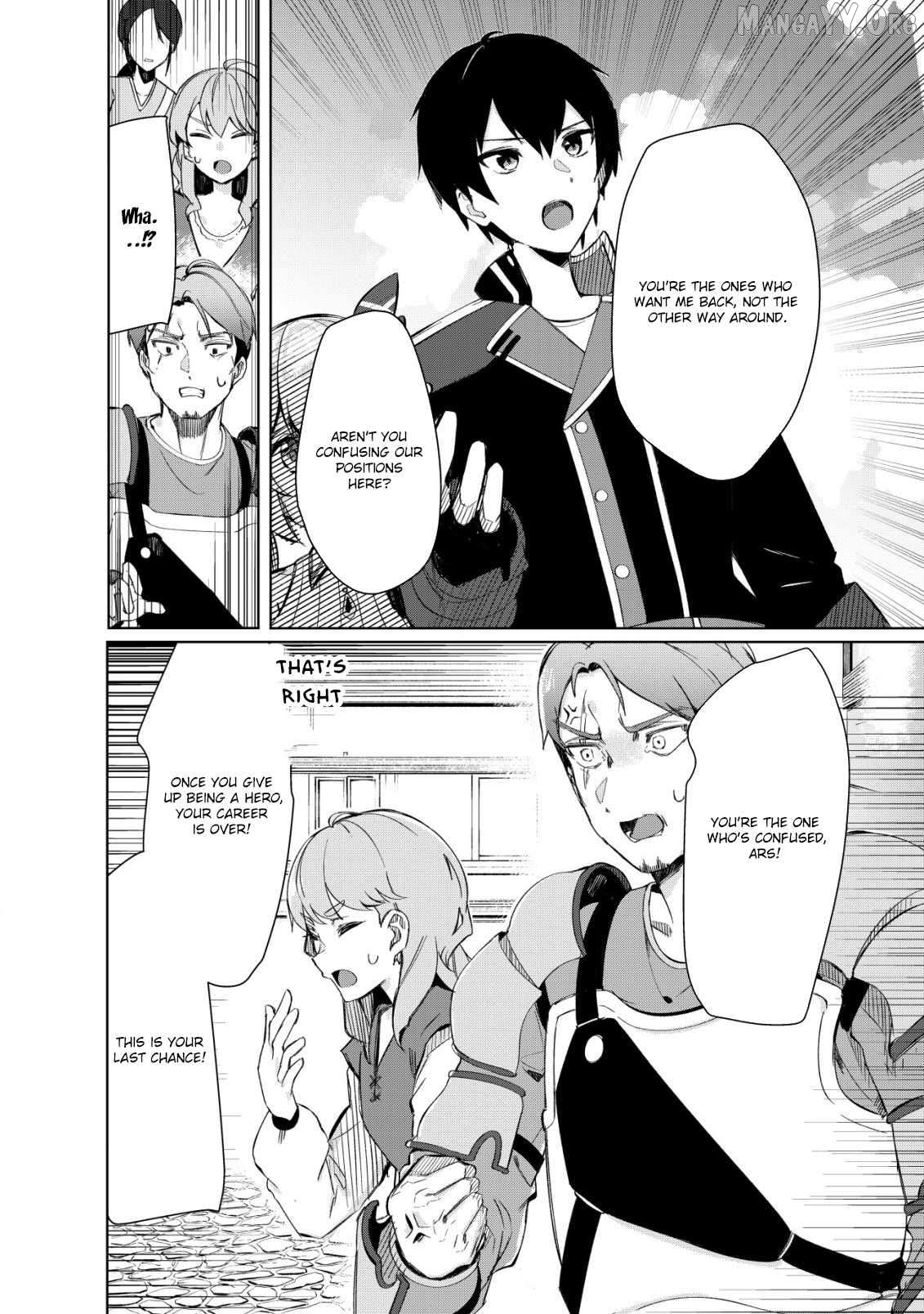 Tsuihousareta Fuyo Mahoutsukai no Nariagari ~Yuusha Party wo Kage kara Sasaeteita to Shiranakatta node Modotte Koi? "Kensei" to "Kenja" no Bishoujo-tachi ni Kakomarete Shiawase nano de Modorimasen~ Chapter 9 - page 2