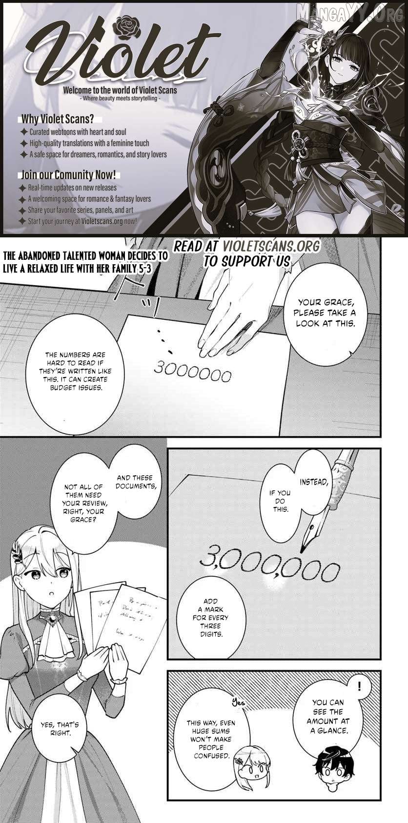The Abandoned Talented Woman Decides to Live a Relaxed Life with Her Family Chapter 5.3 - page 1