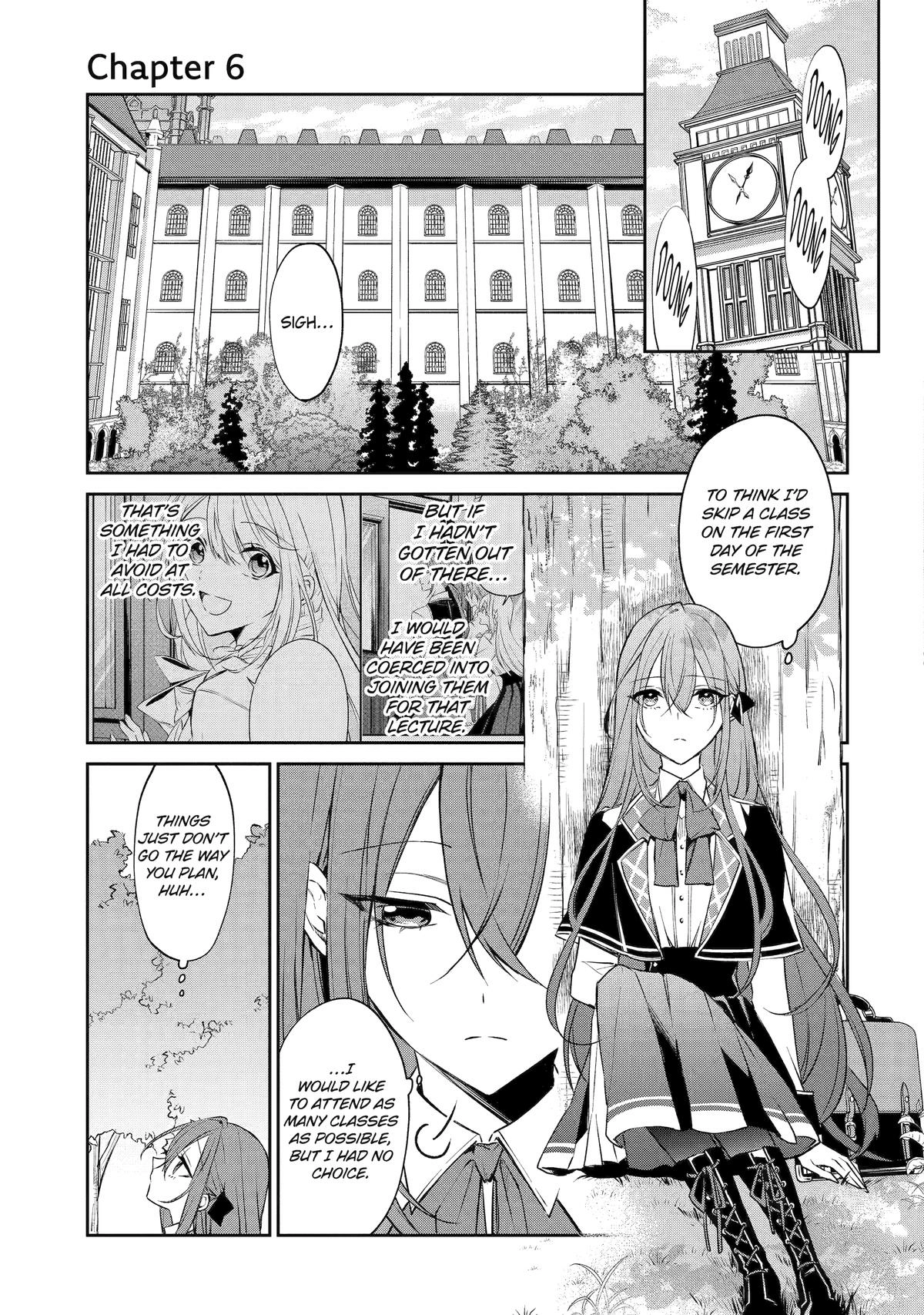 Akuyaku Reijou ni Tensei Shita Inaka Musume ga Bad End Kaihi ni Idomu Hanashi - Shinitakunai no de Last Boss Yori Tsuyoku Natte Mita Chapter 6 - page 1