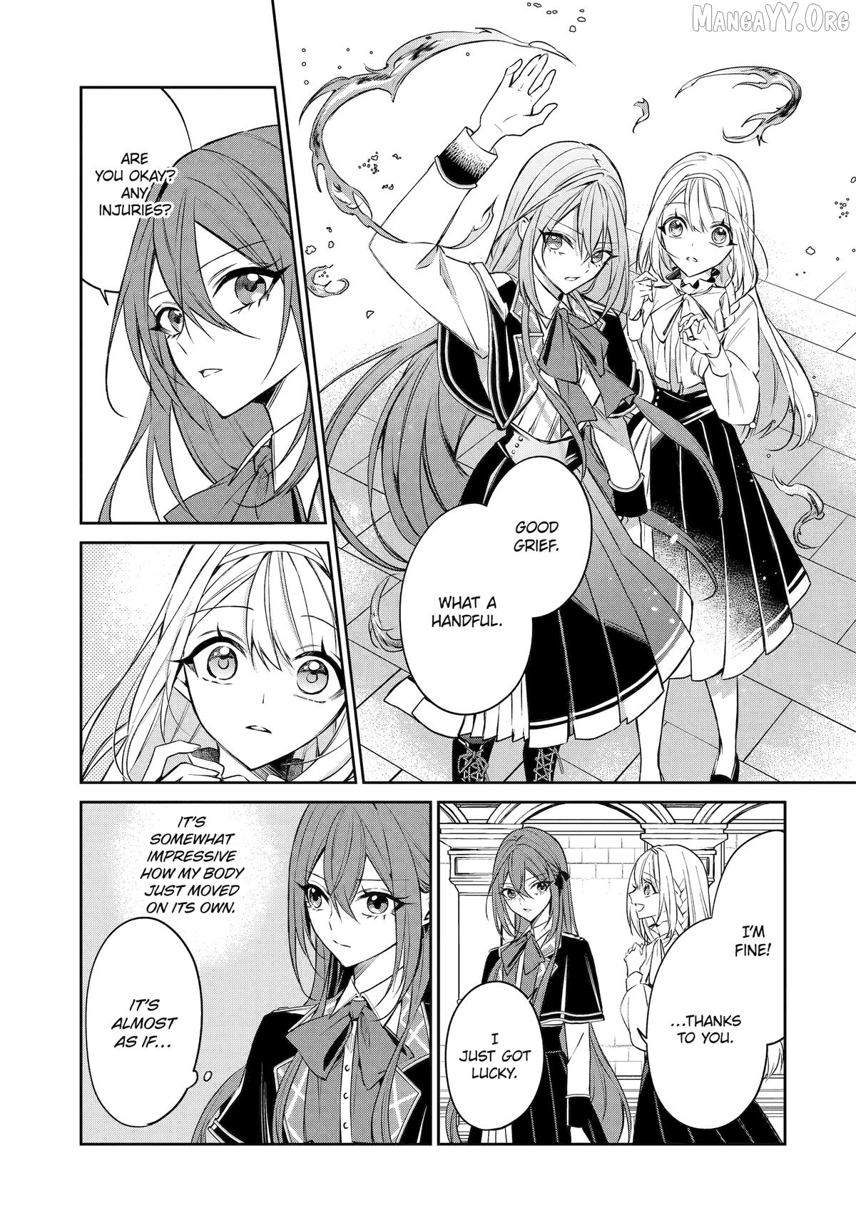Akuyaku Reijou ni Tensei Shita Inaka Musume ga Bad End Kaihi ni Idomu Hanashi - Shinitakunai no de Last Boss Yori Tsuyoku Natte Mita Chapter 11 - page 11