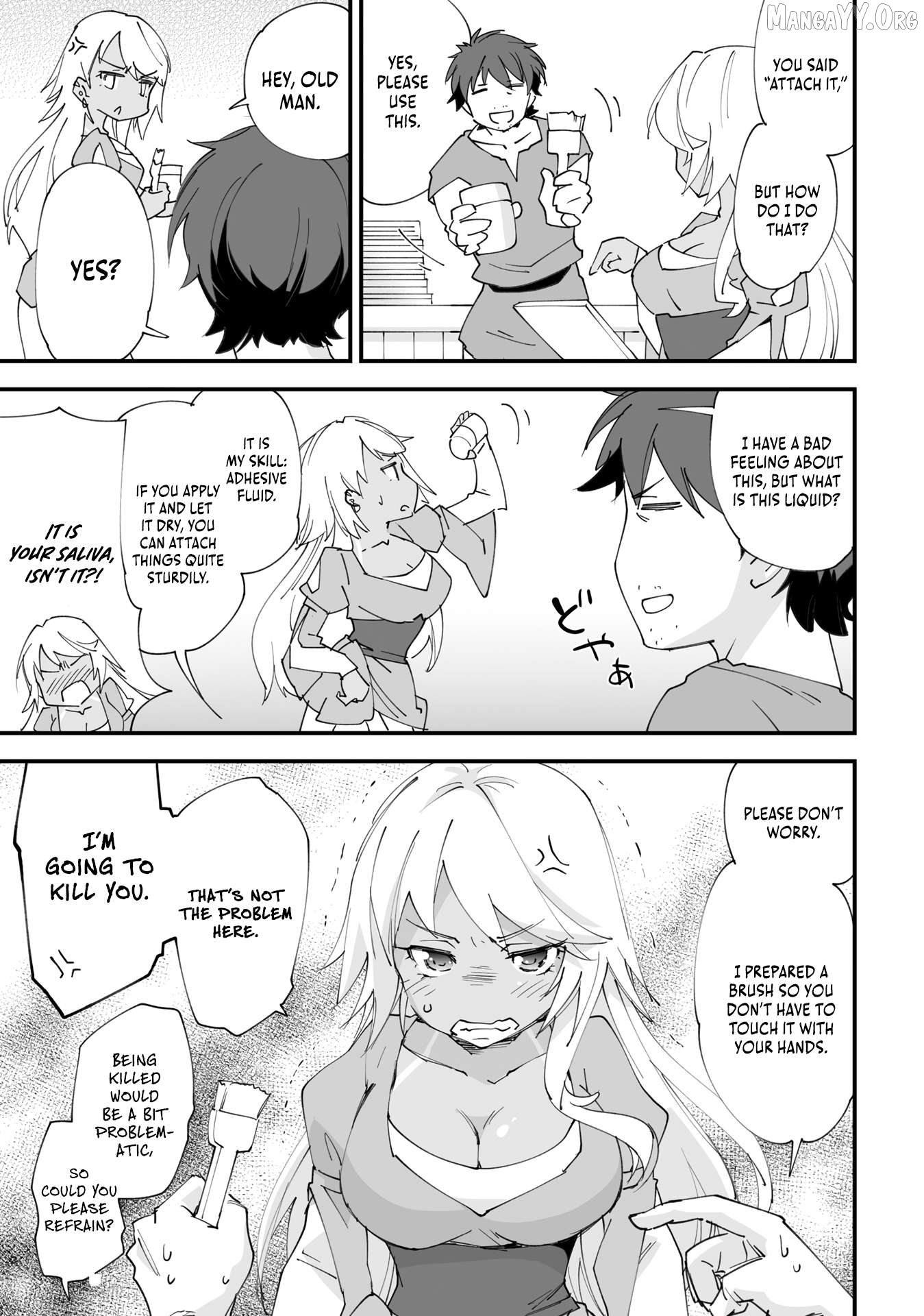 Kurasu Ten’i Ni Makikomareta Konbini Ten’in No Ossan, Yūsha Ni Wa Hitsuyō Nakatta Amarimono Sukiru O Kushishite Saikyō to Naru Yō Desu Chapter 12 - page 20