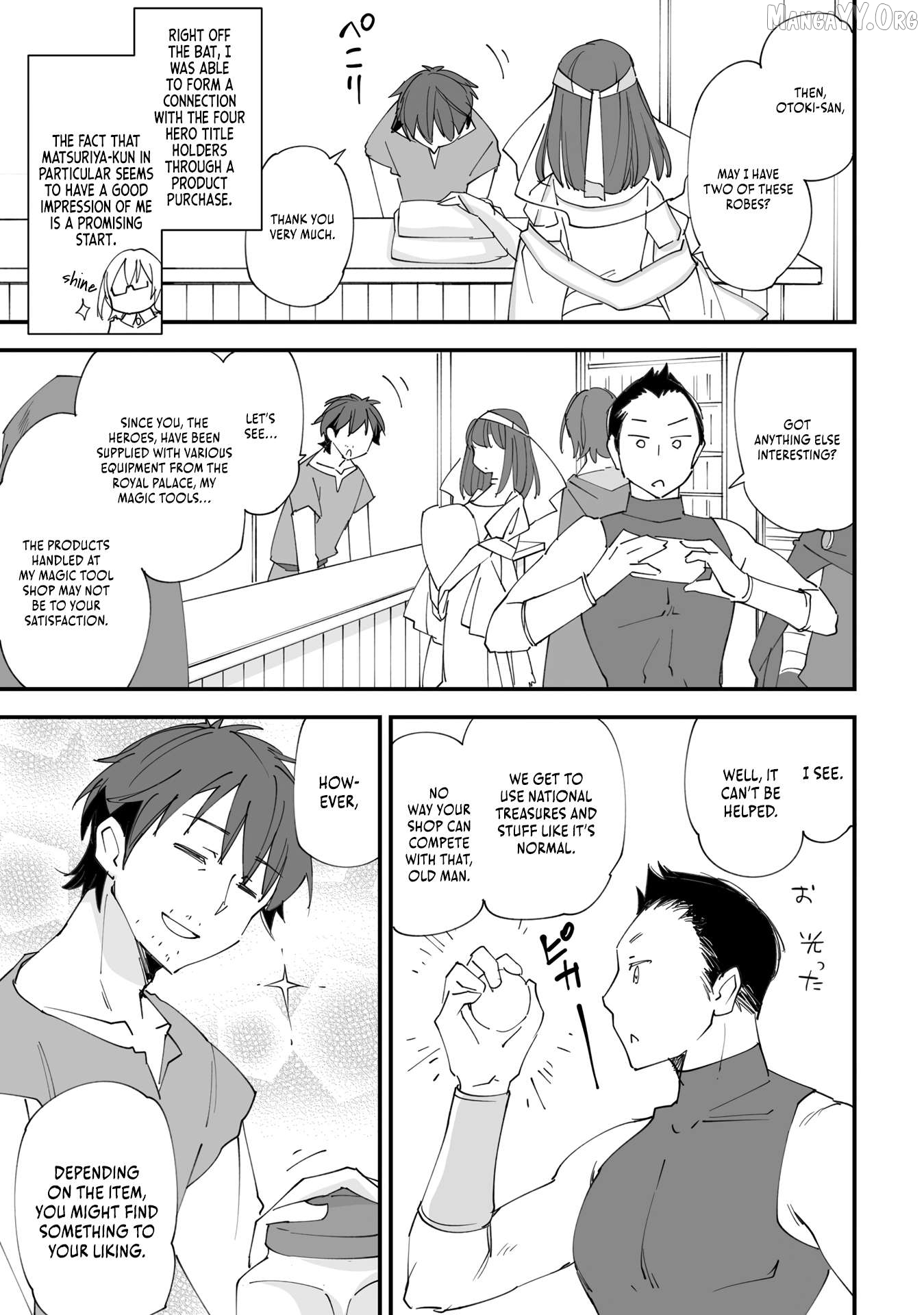 Kurasu Ten’i Ni Makikomareta Konbini Ten’in No Ossan, Yūsha Ni Wa Hitsuyō Nakatta Amarimono Sukiru O Kushishite Saikyō to Naru Yō Desu Chapter 13 - page 4