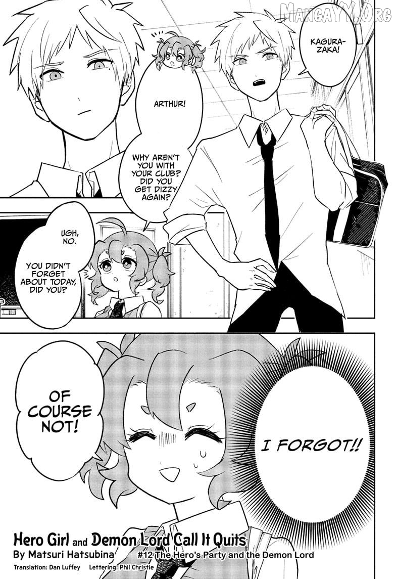 Hero Girl and Demon Lord Call It Quits Chapter 12 - page 1