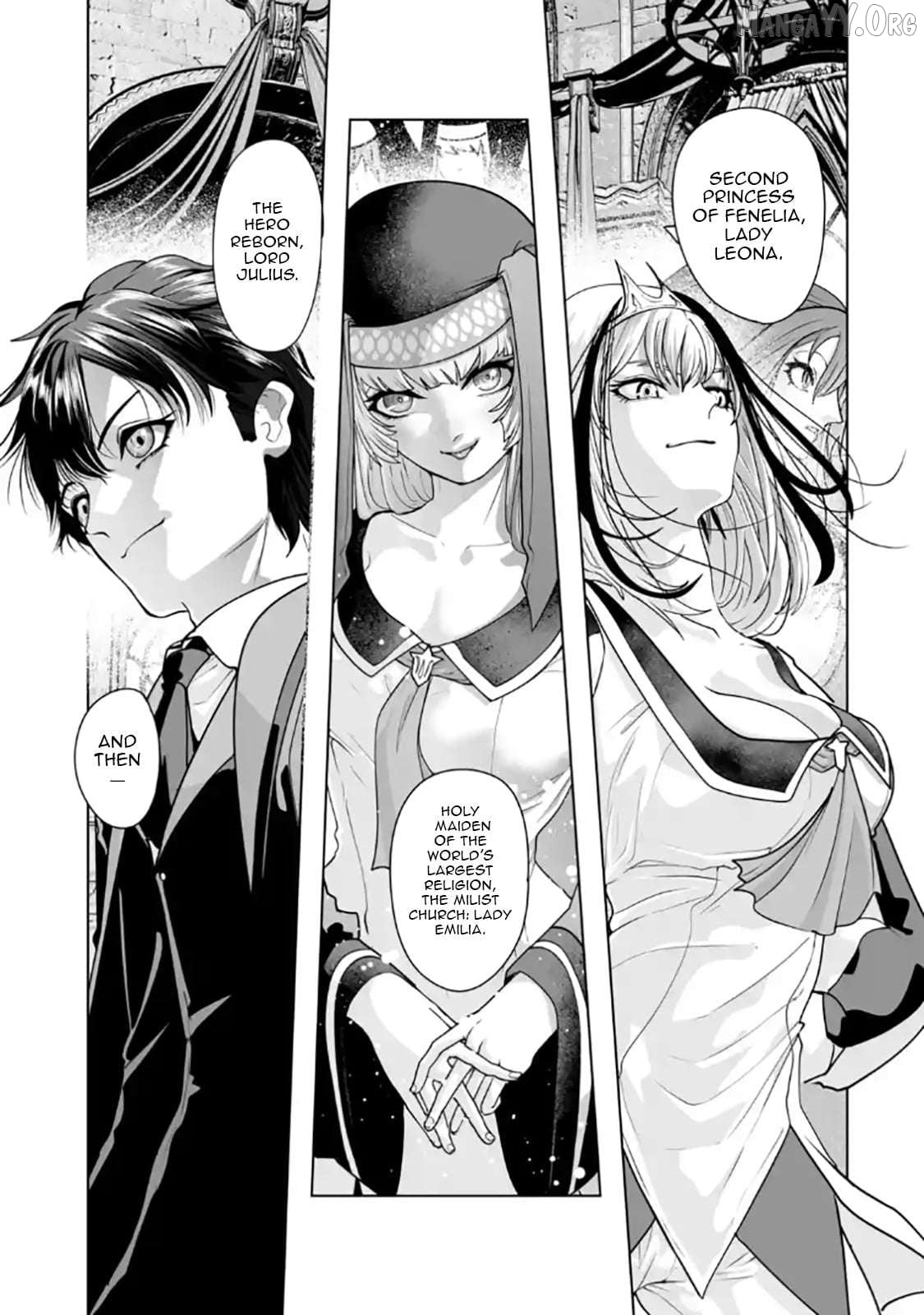 Akuyaku Kizoku ga Hirakinaotte Hametsu Furagu o Jitsuryoku de Hataki Otteitara, Itsunomanika Hirointachi Kara Eiyūshi Sareru yō ni Natta ken Chapter 3.1 - page 4