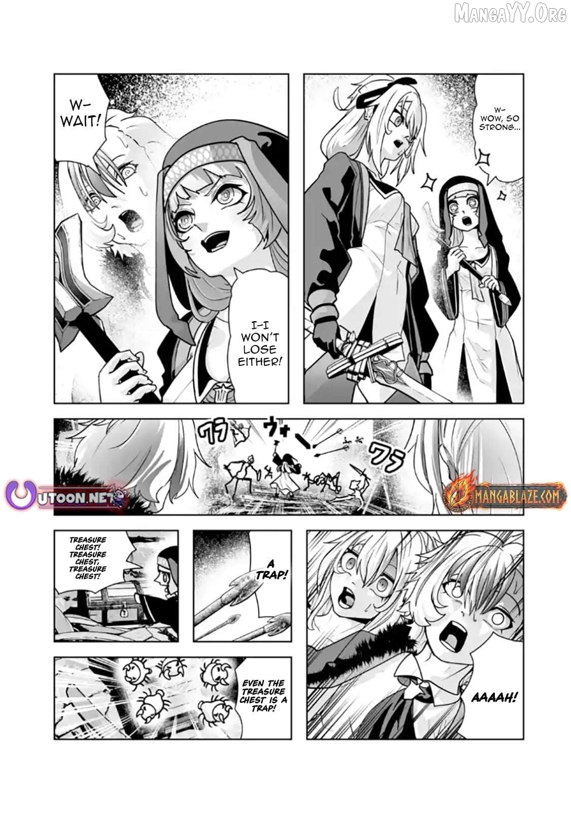 Akuyaku Kizoku ga Hirakinaotte Hametsu Furagu o Jitsuryoku de Hataki Otteitara, Itsunomanika Hirointachi Kara Eiyūshi Sareru yō ni Natta ken Chapter 3.2 - page 1