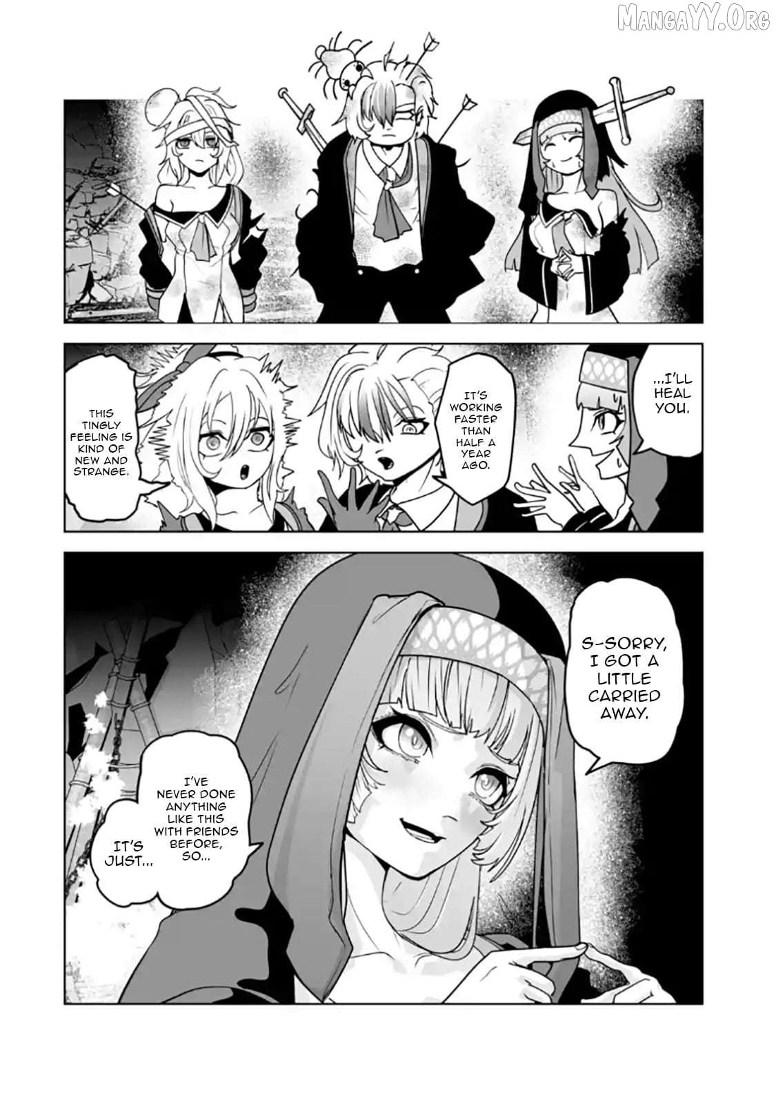 Akuyaku Kizoku ga Hirakinaotte Hametsu Furagu o Jitsuryoku de Hataki Otteitara, Itsunomanika Hirointachi Kara Eiyūshi Sareru yō ni Natta ken Chapter 3.2 - page 3