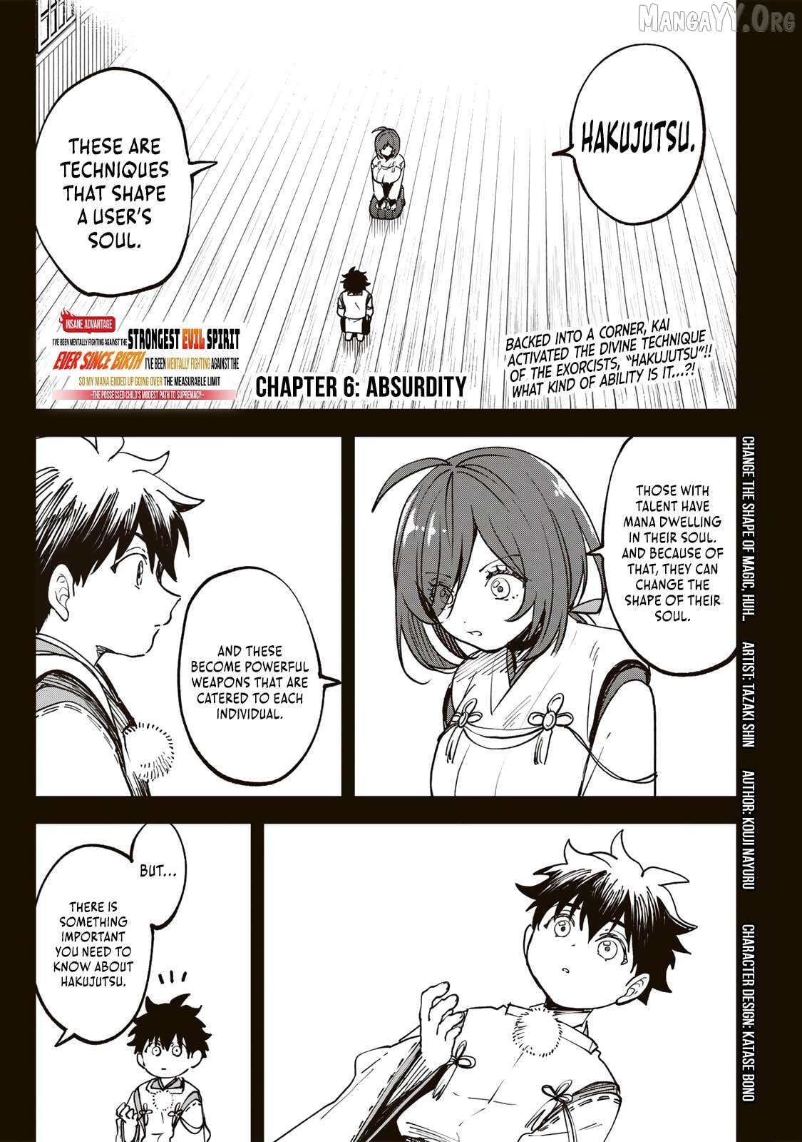 I’ve Been Mentally Fighting Against The Strongest Evil Spirit Ever Since Birth (Insane Advantage), So My Magic Power Ended Up Going Over The Measurable Limit ~The Possessed Child’s Modest Path to Supremacy~ Chapter 6 - page 2