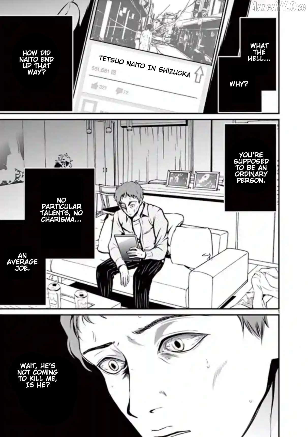 Naitou Shishiruirui Messatsu Death Road Chapter 8 - page 1