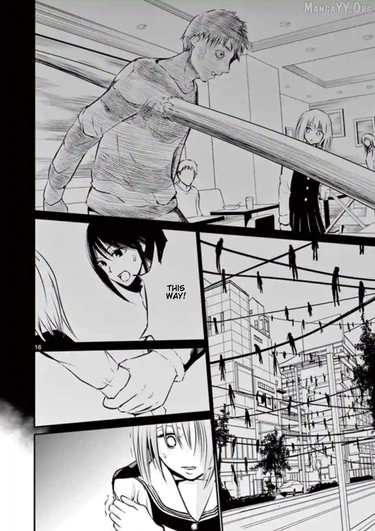 Naitou Shishiruirui Messatsu Death Road Chapter 8 - page 16