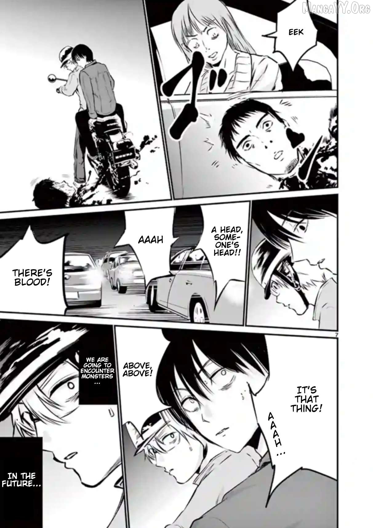 Naitou Shishiruirui Messatsu Death Road Chapter 9 - page 7