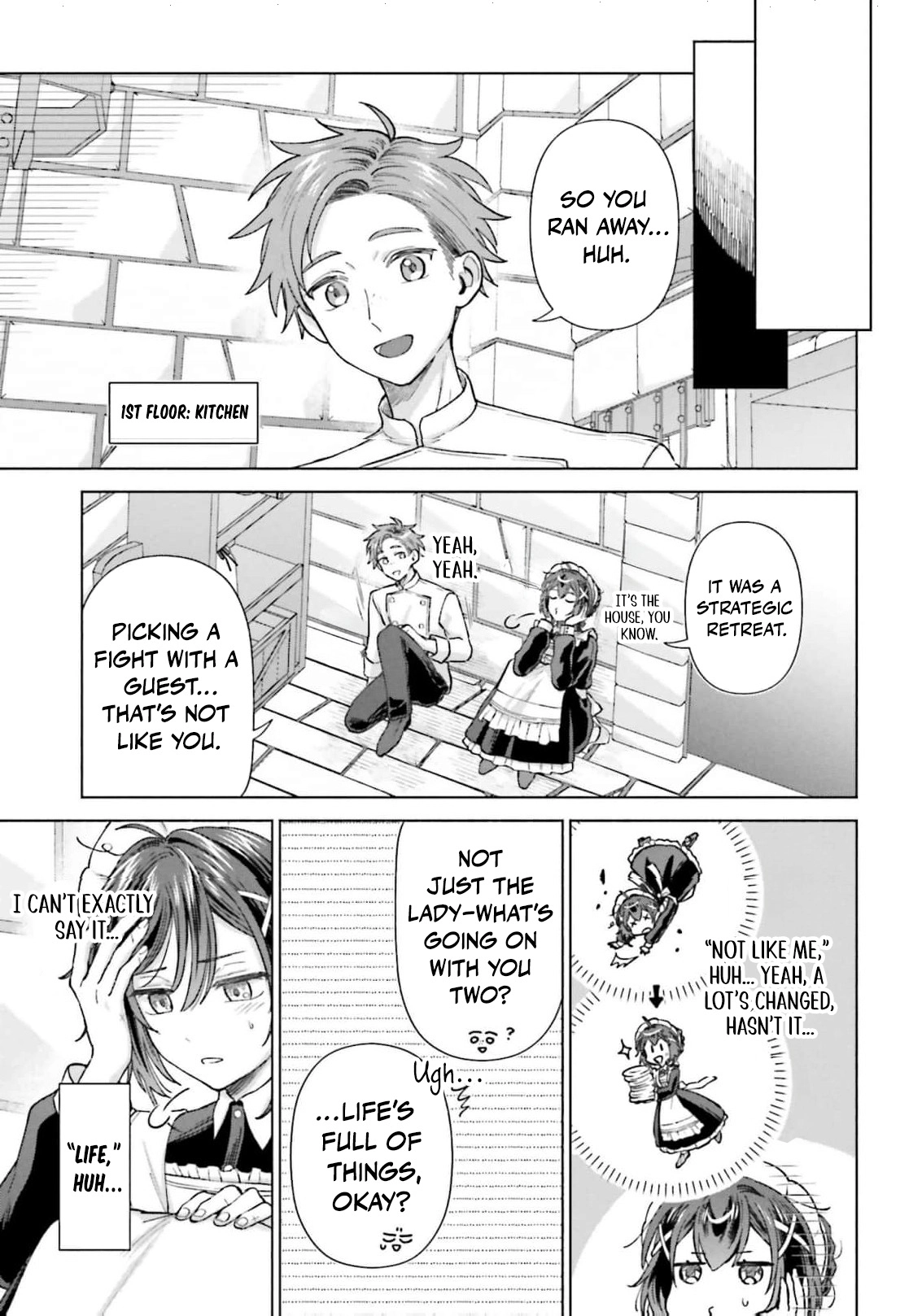 Tensei shitara Ponkotsu Maid to Yobarete Imashita Zense no Arekore wo Mochikomi wo Yashiki Kaikaku shimasu Chapter 4 - page 12