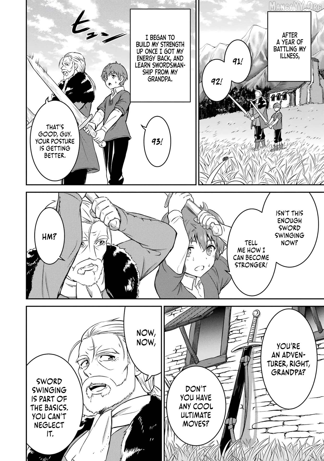 Ossan Boukensha no Okureta Eiyuu-tan - Kansha no Suburi o 1 nichi 1 man Kaishite itara, Kensei ga Deshi-iri Shigan ni Yatte Kita Chapter 1 - page 20