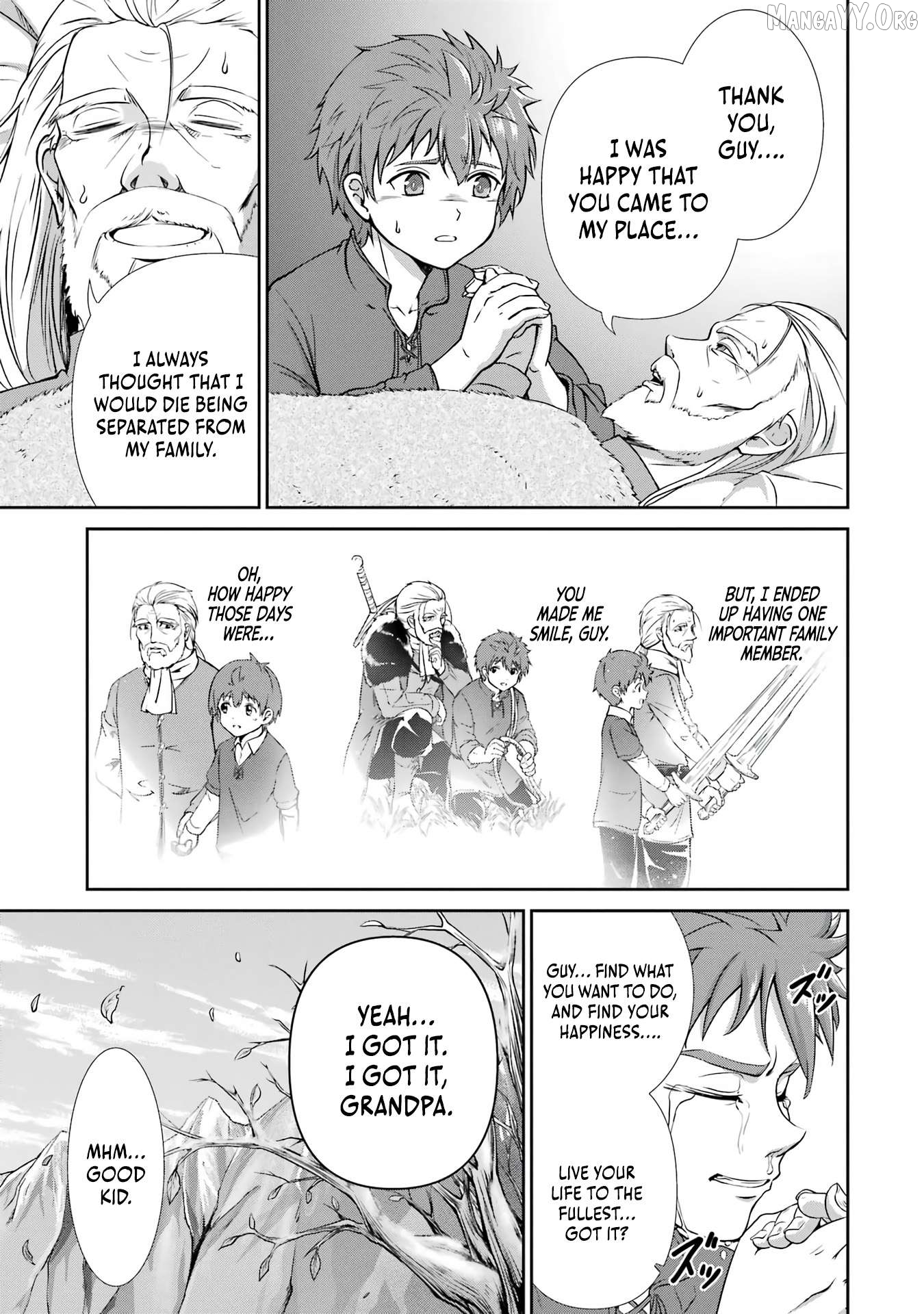 Ossan Boukensha no Okureta Eiyuu-tan - Kansha no Suburi o 1 nichi 1 man Kaishite itara, Kensei ga Deshi-iri Shigan ni Yatte Kita Chapter 1 - page 33