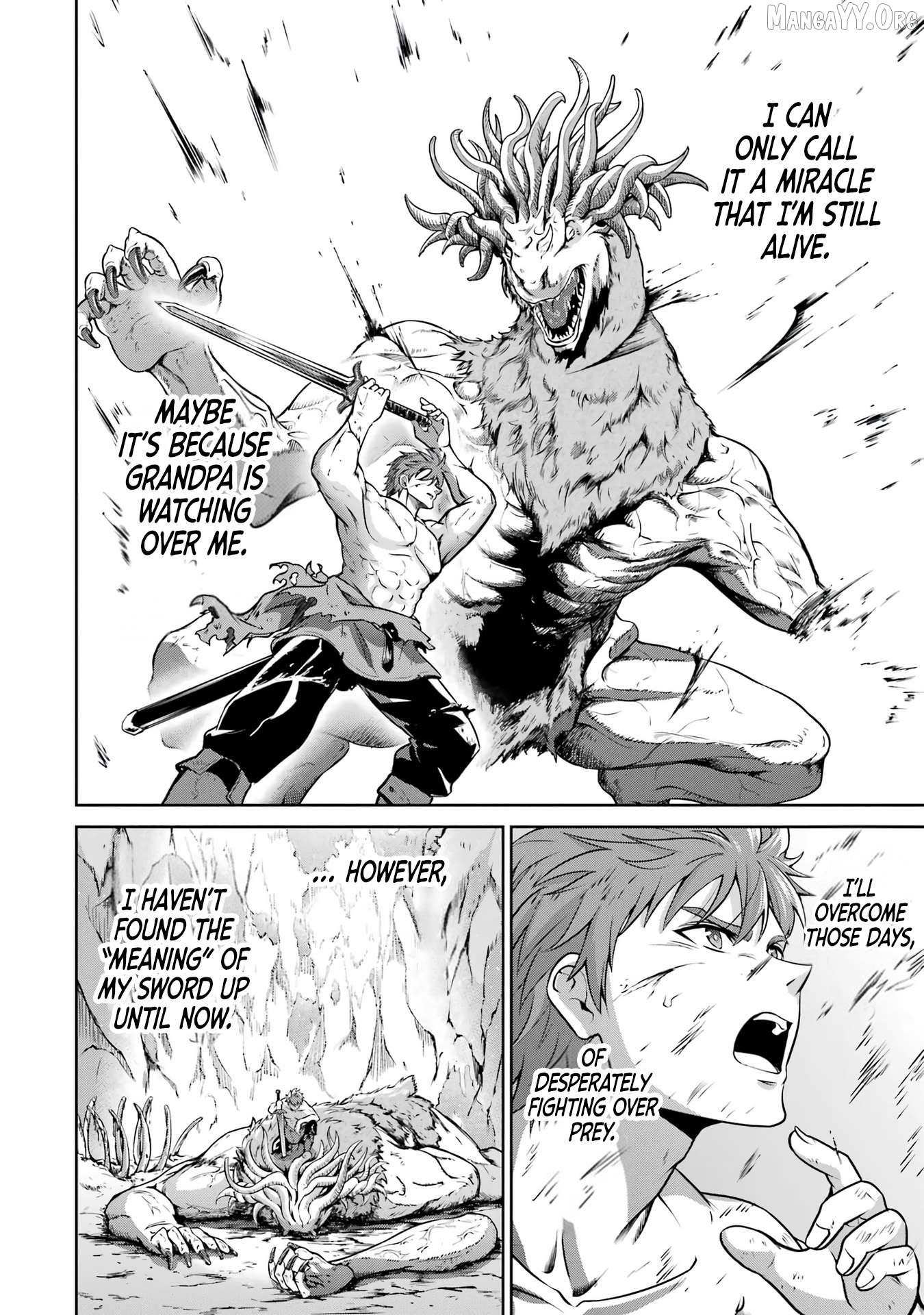 Ossan Boukensha no Okureta Eiyuu-tan - Kansha no Suburi o 1 nichi 1 man Kaishite itara, Kensei ga Deshi-iri Shigan ni Yatte Kita Chapter 1 - page 46