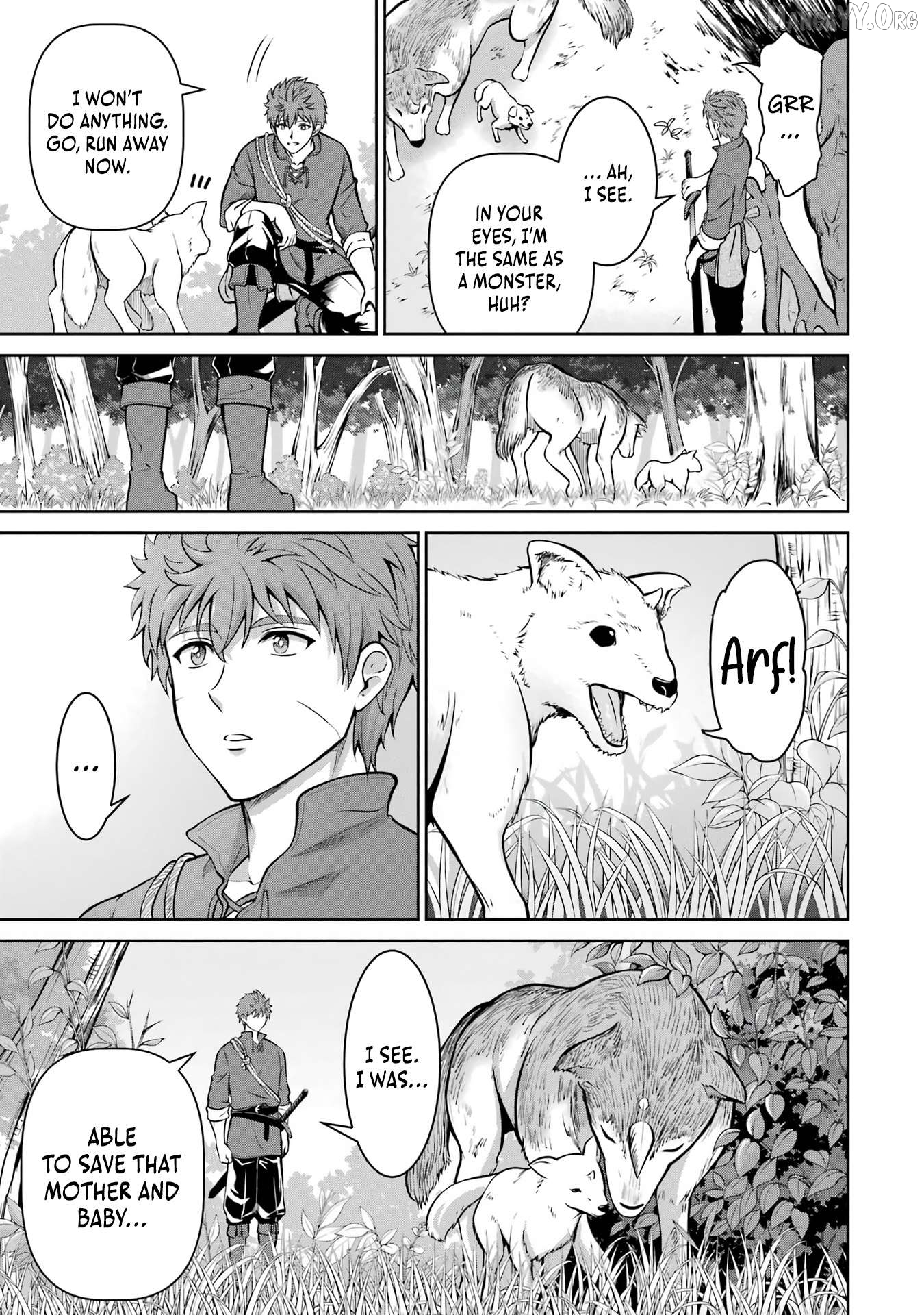 Ossan Boukensha no Okureta Eiyuu-tan - Kansha no Suburi o 1 nichi 1 man Kaishite itara, Kensei ga Deshi-iri Shigan ni Yatte Kita Chapter 1 - page 49