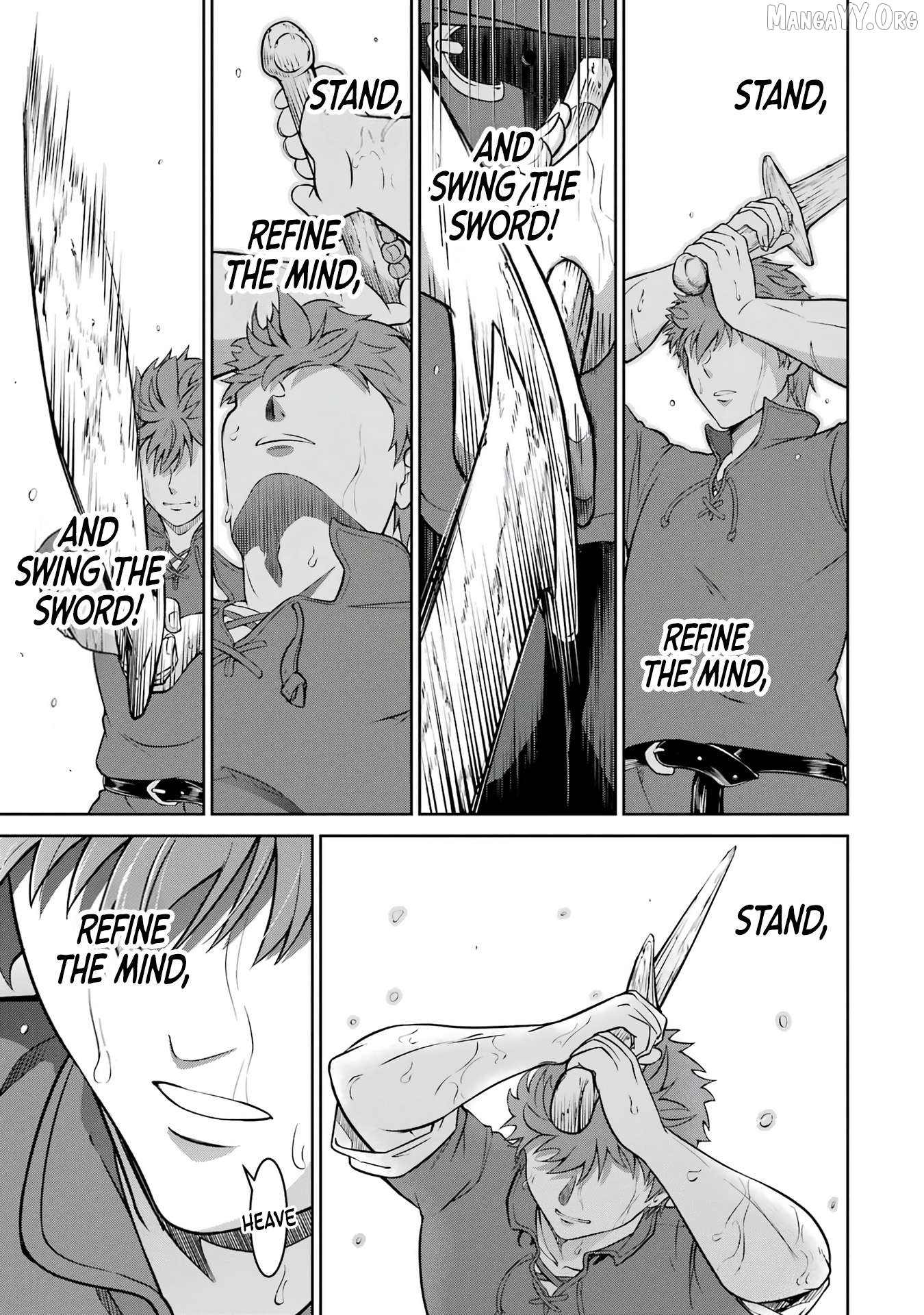 Ossan Boukensha no Okureta Eiyuu-tan - Kansha no Suburi o 1 nichi 1 man Kaishite itara, Kensei ga Deshi-iri Shigan ni Yatte Kita Chapter 1 - page 53