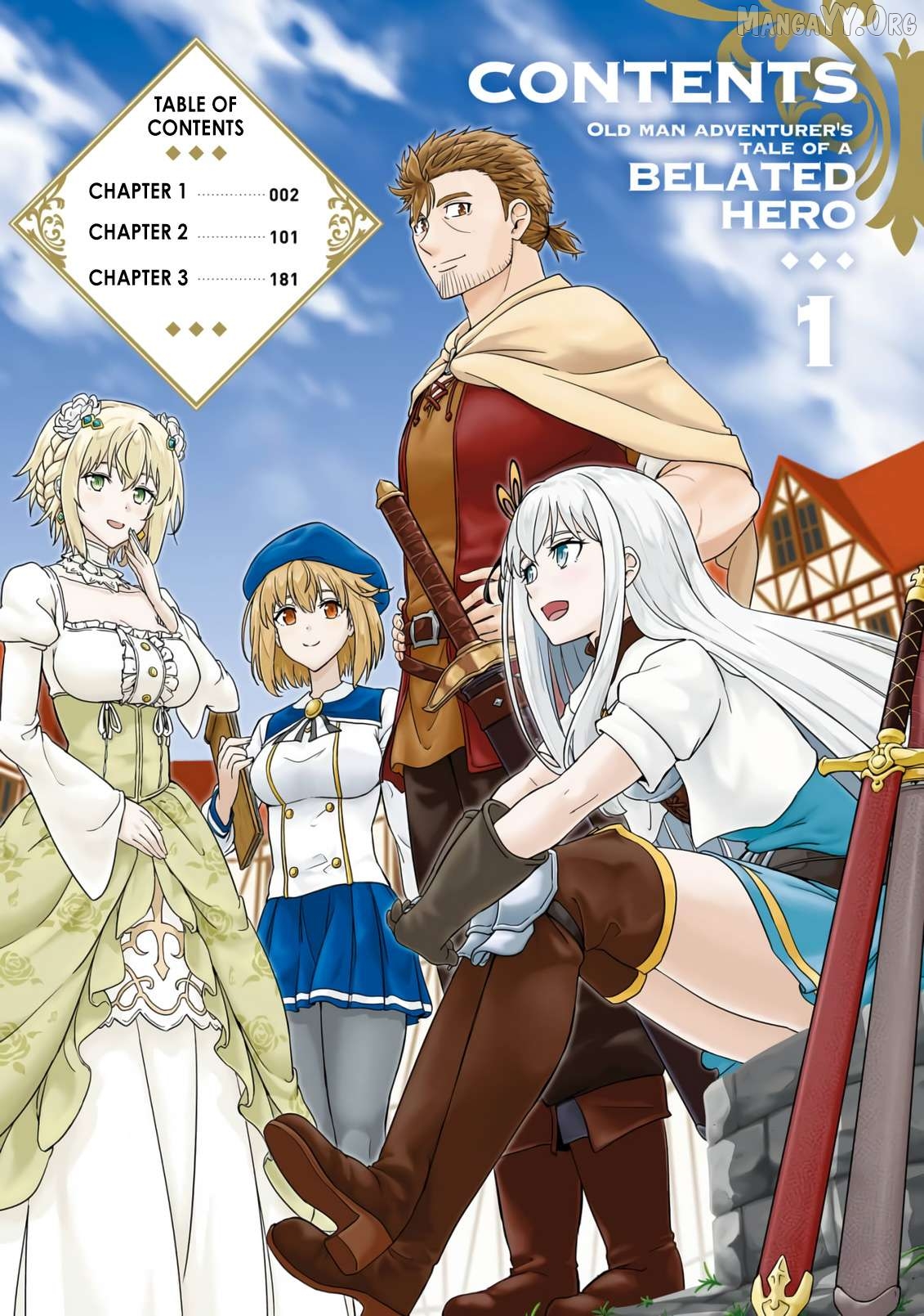 Ossan Boukensha no Okureta Eiyuu-tan - Kansha no Suburi o 1 nichi 1 man Kaishite itara, Kensei ga Deshi-iri Shigan ni Yatte Kita Chapter 1 - page 6